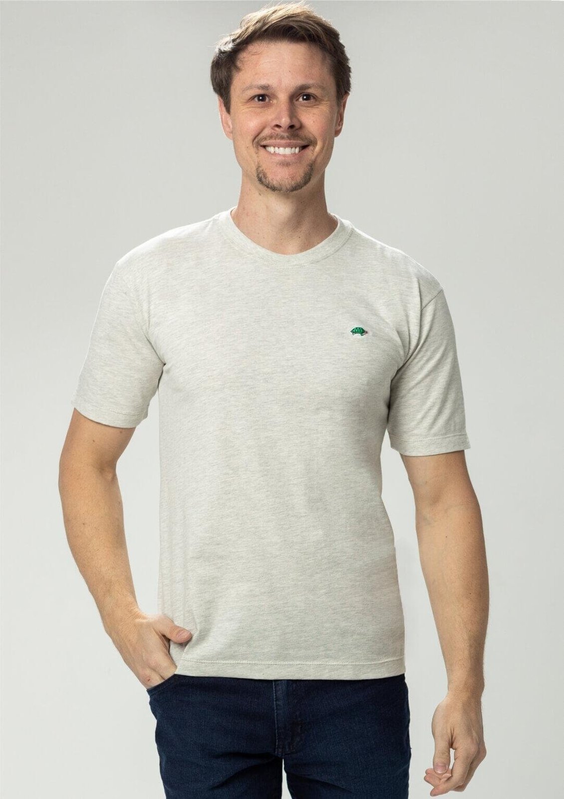 Camiseta Masculina Básica | Pau a Pique Cinza