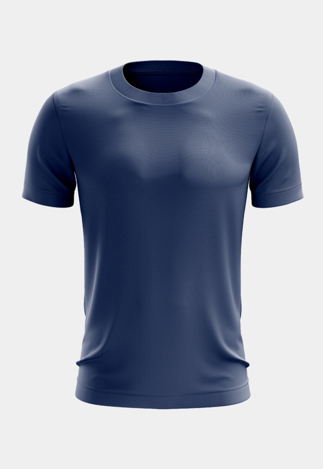 Vista 2 Camiseta Masculina Manga Curta Dry Fit Básica Lisa Proteção Solar UV Térmica Blusa Academia Esporte Camisa branco branco