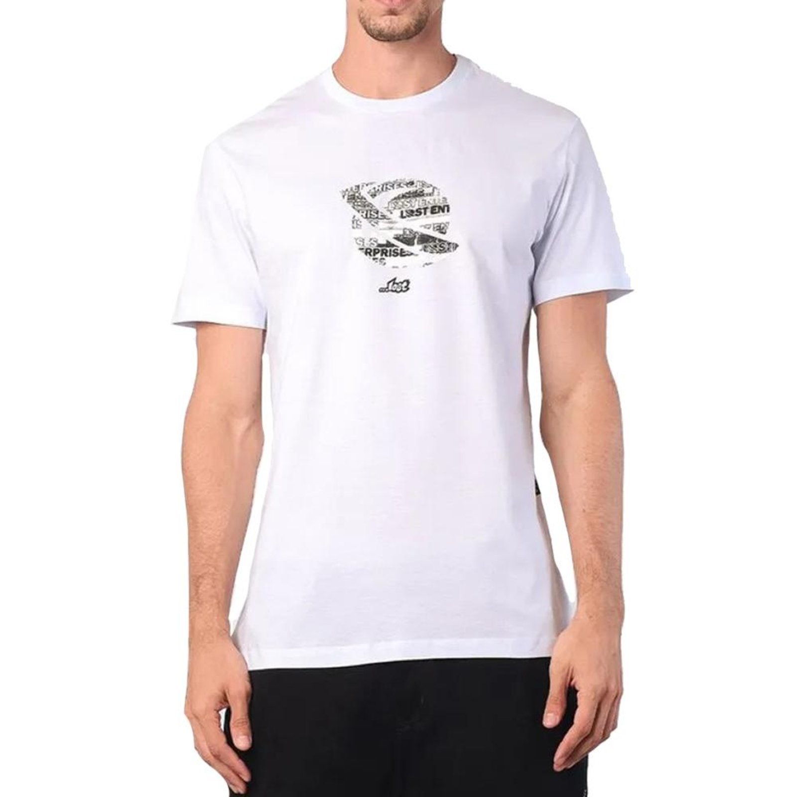Camiseta Lost Sketch Saturn WT25 Masculina Branco