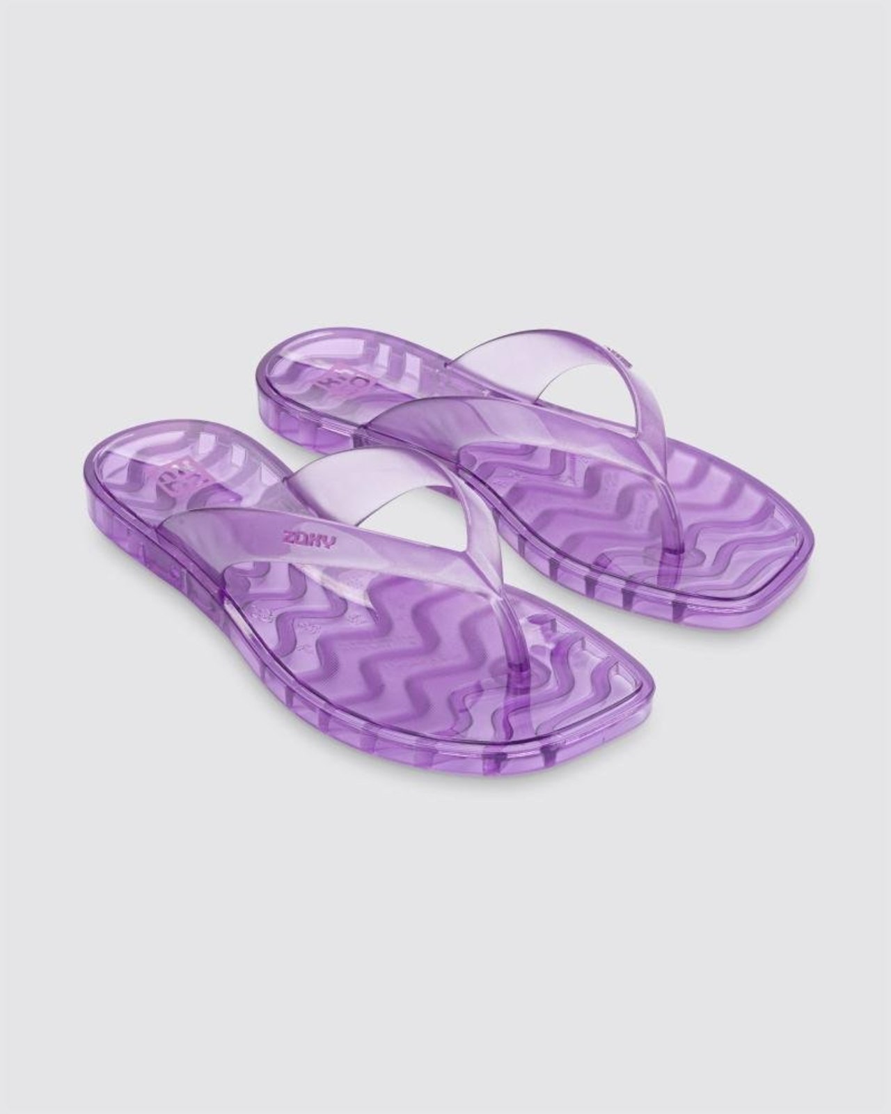 Chinelo Dedo Feminino Zaxy Jelly Roxo