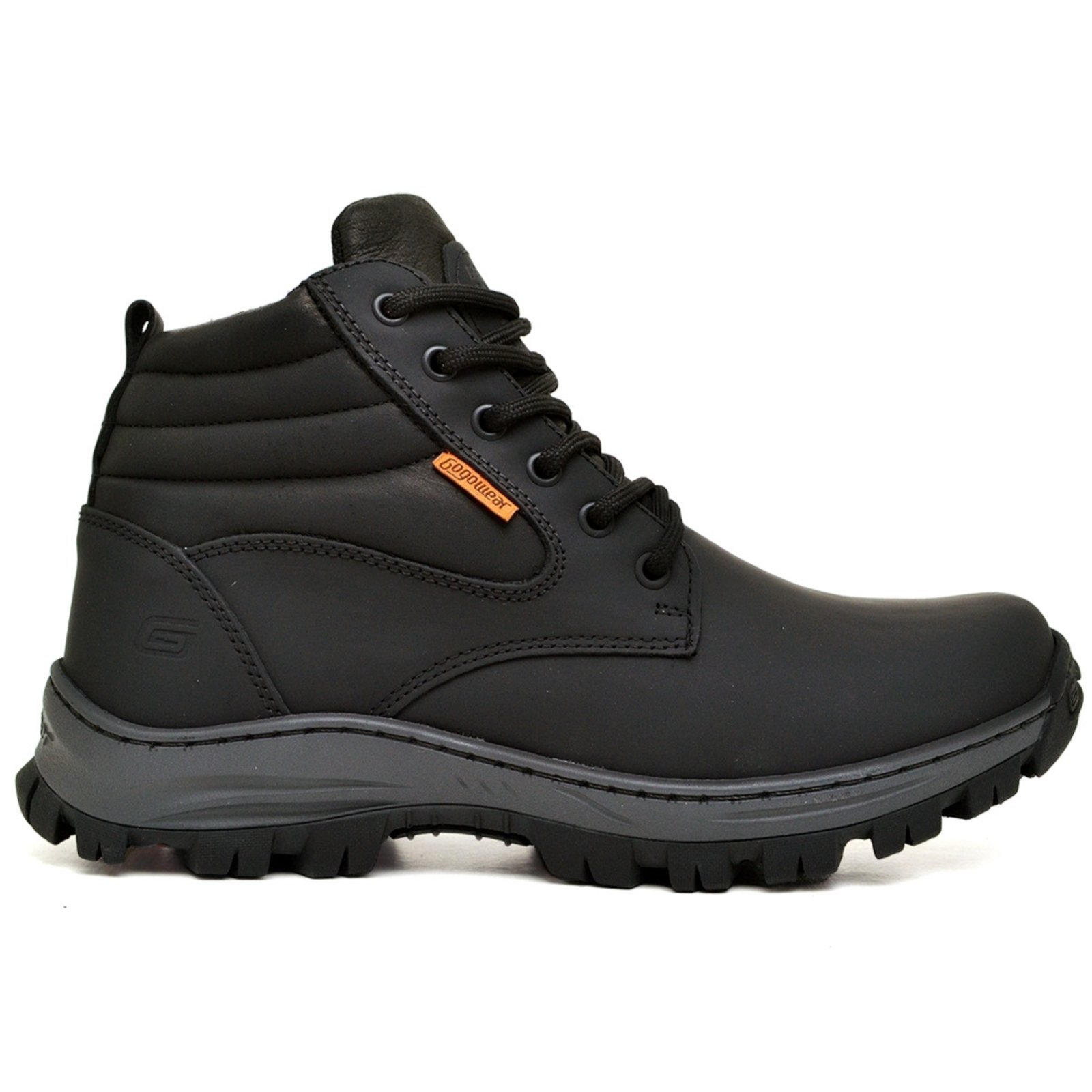 Bota Botina em Couro EPI Picker Preto com C.A Laudo Inmetro Gogowear