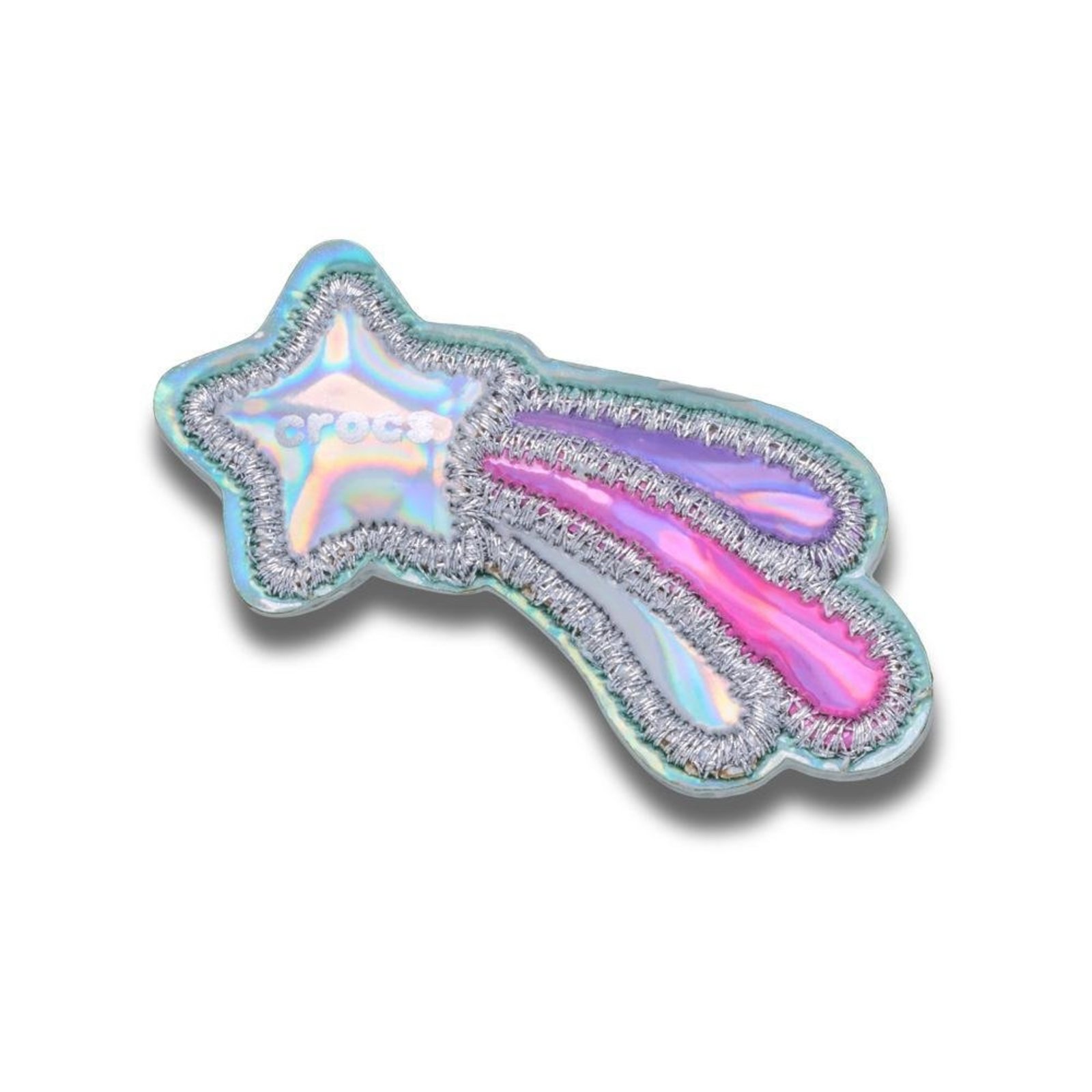 Infantil - Jibbitz™ Estrela Cadente Marmorizada Único Branco
