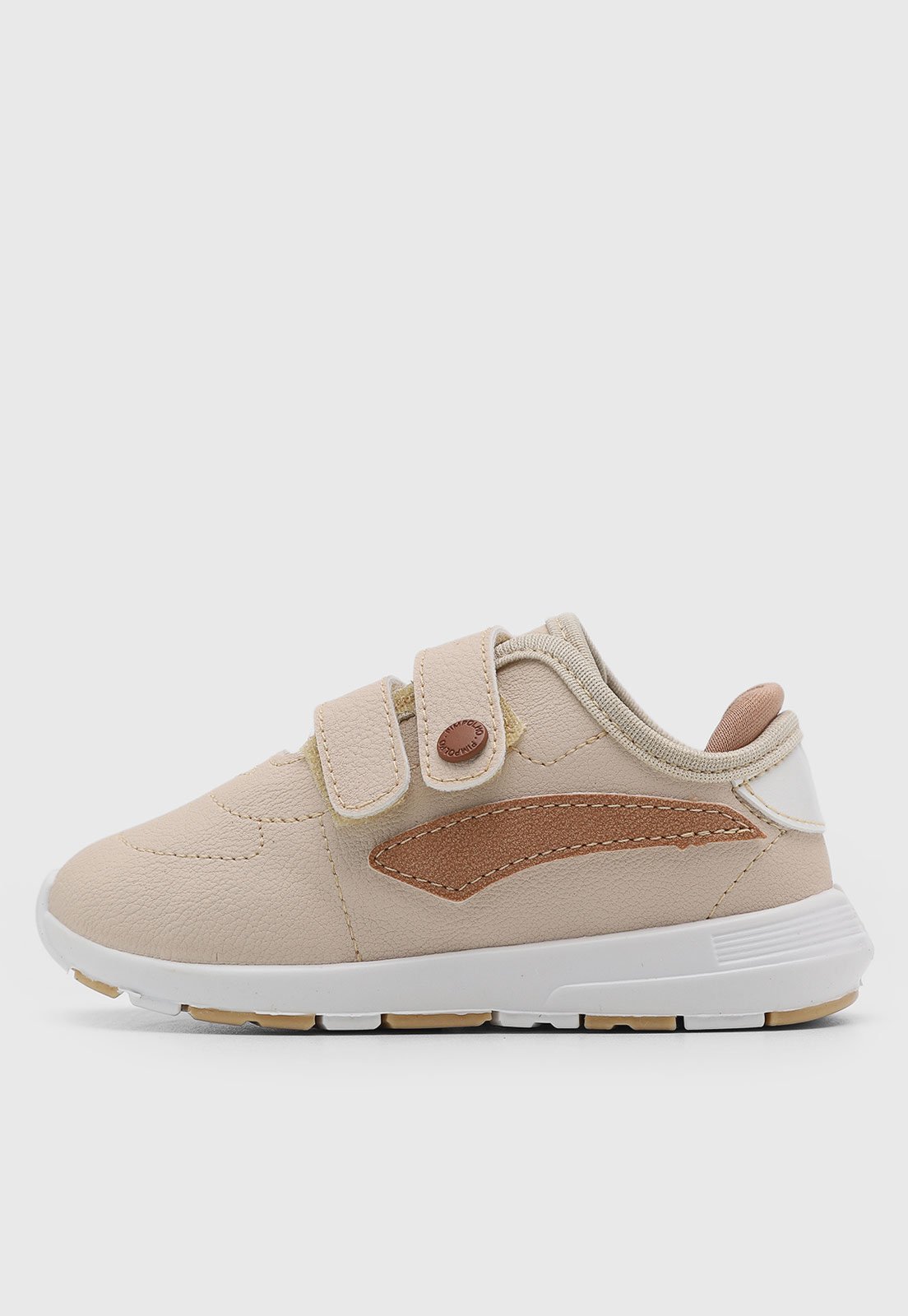 Vista 3 Infantil - Tênis Pimpolho Sport Jogging bege Pimpolho bege