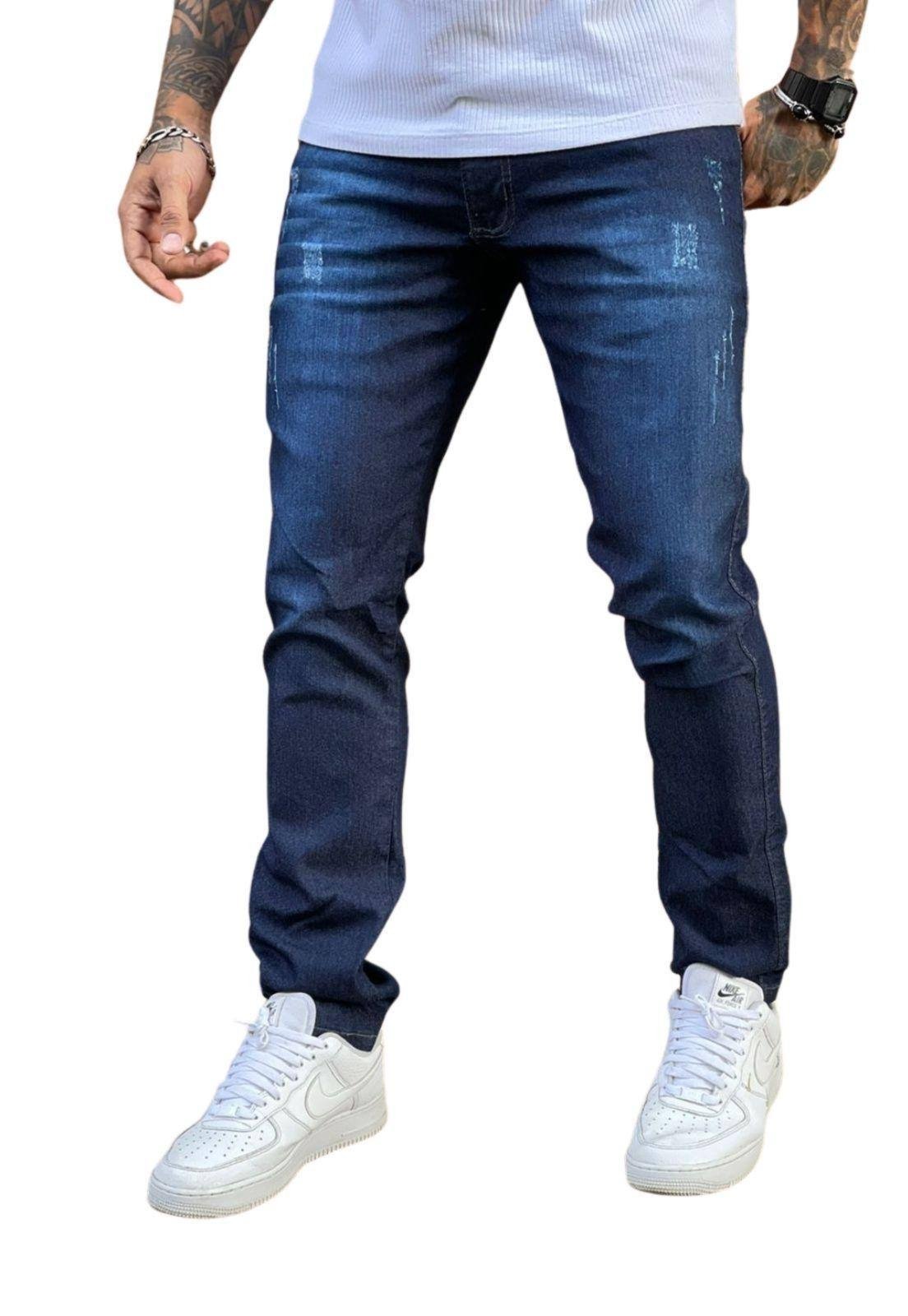 Calça Super Skinny Premium Flash Masculino Azul Tendência