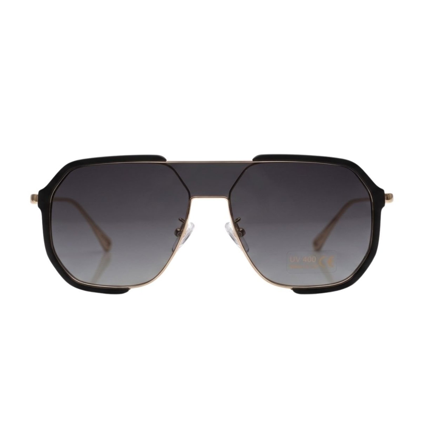 Óculos Oversized Premium Estilo Streetwear Retrô com Proteção UV400 Preto