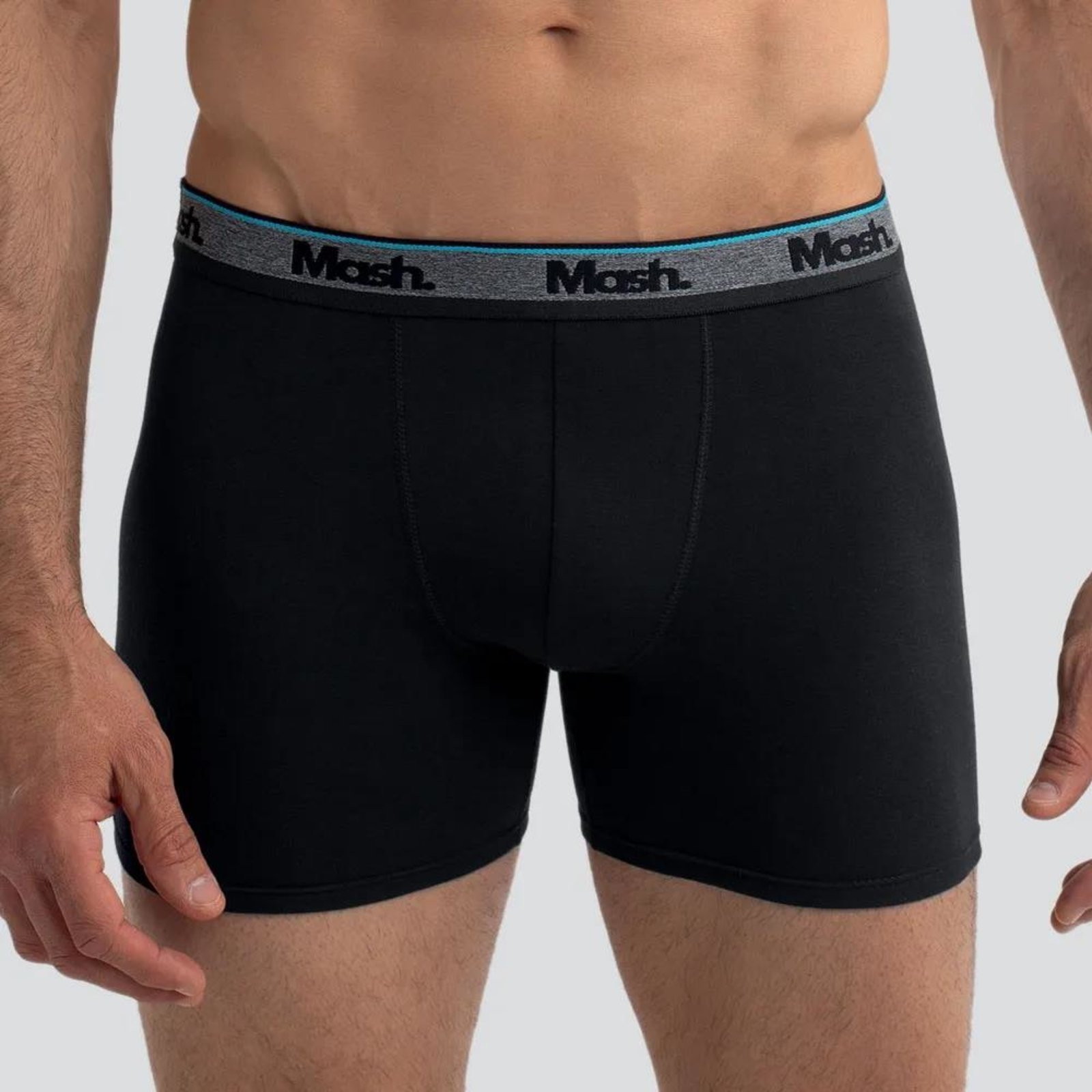 Vista 3 Cueca boxer longa cotton MASH preto MASH preto