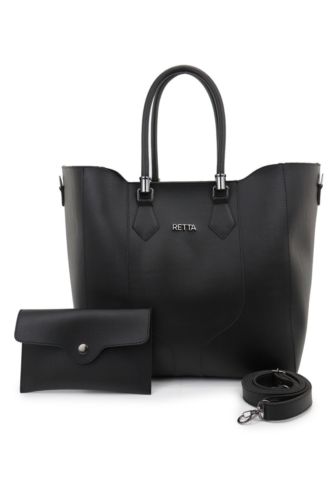 5.Bolsa Feminina Luxo com Carteira e Alças Duplas Espaçosa
