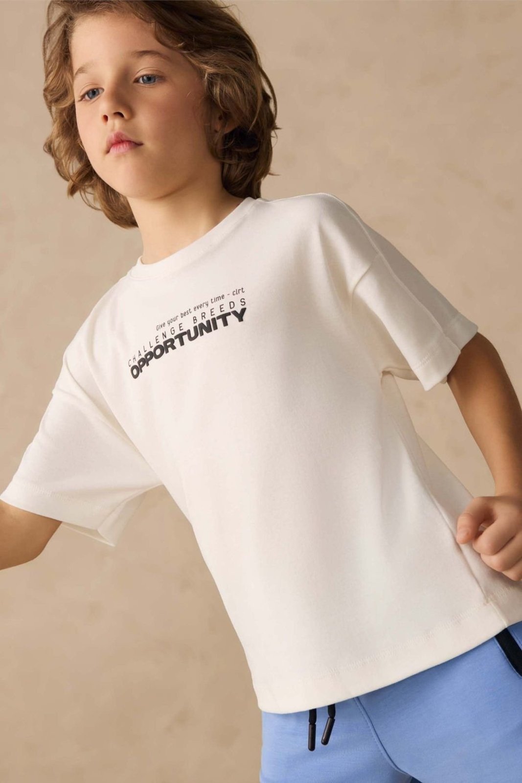 Infantil - Camiseta Menino Easemove Colorittá Bege