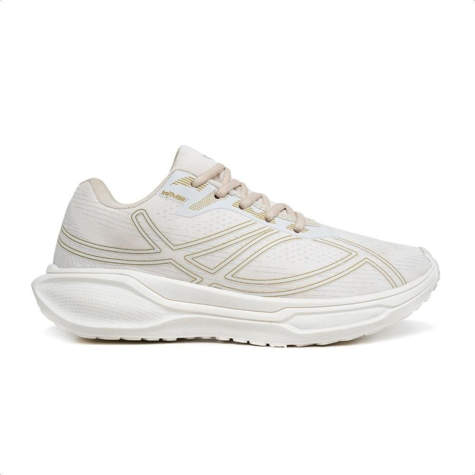 Tênis Masculino Impulse Running Nude 34 Off-white