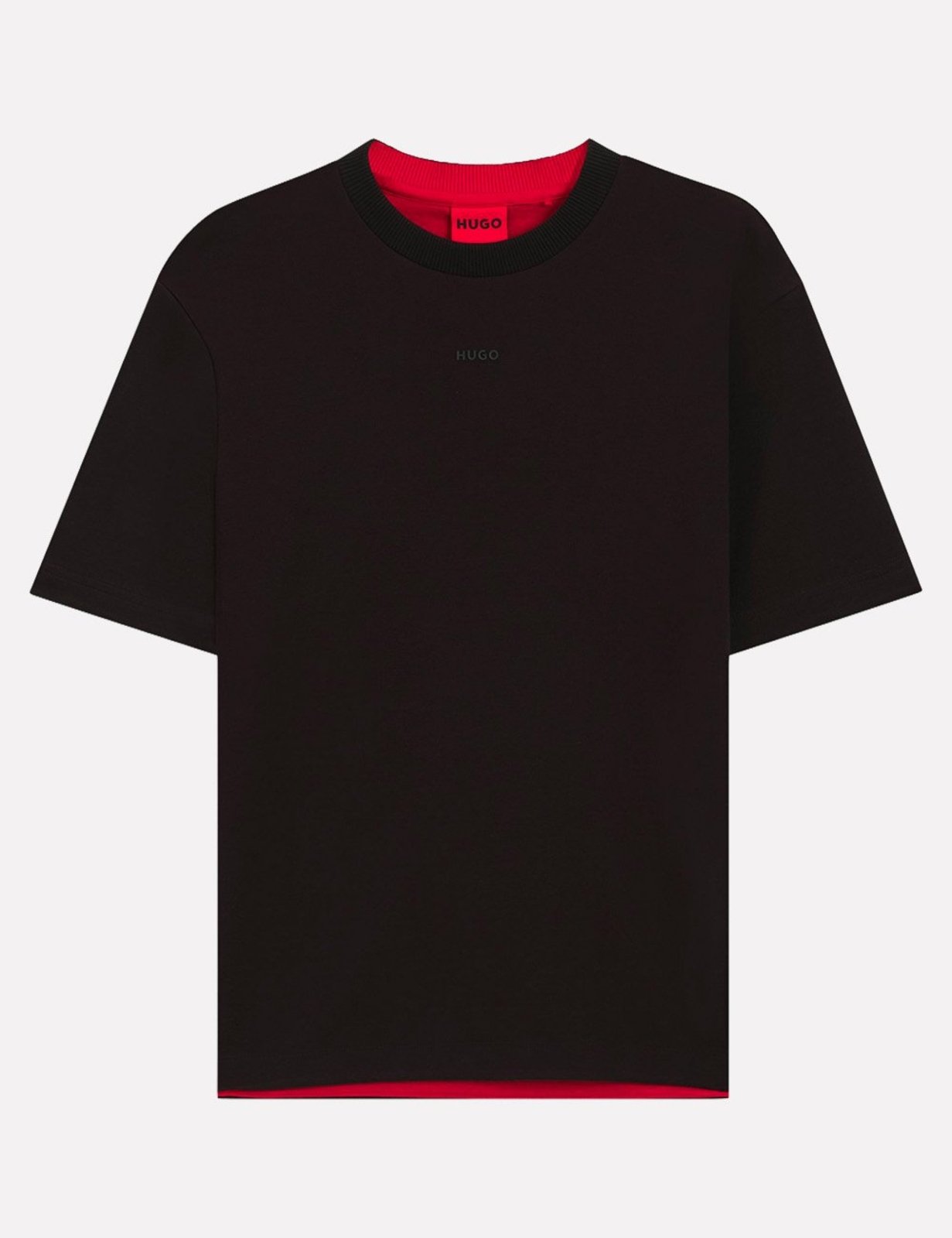 Camiseta Hugo Boss Masculina Relaxed Fit Daneon Preta