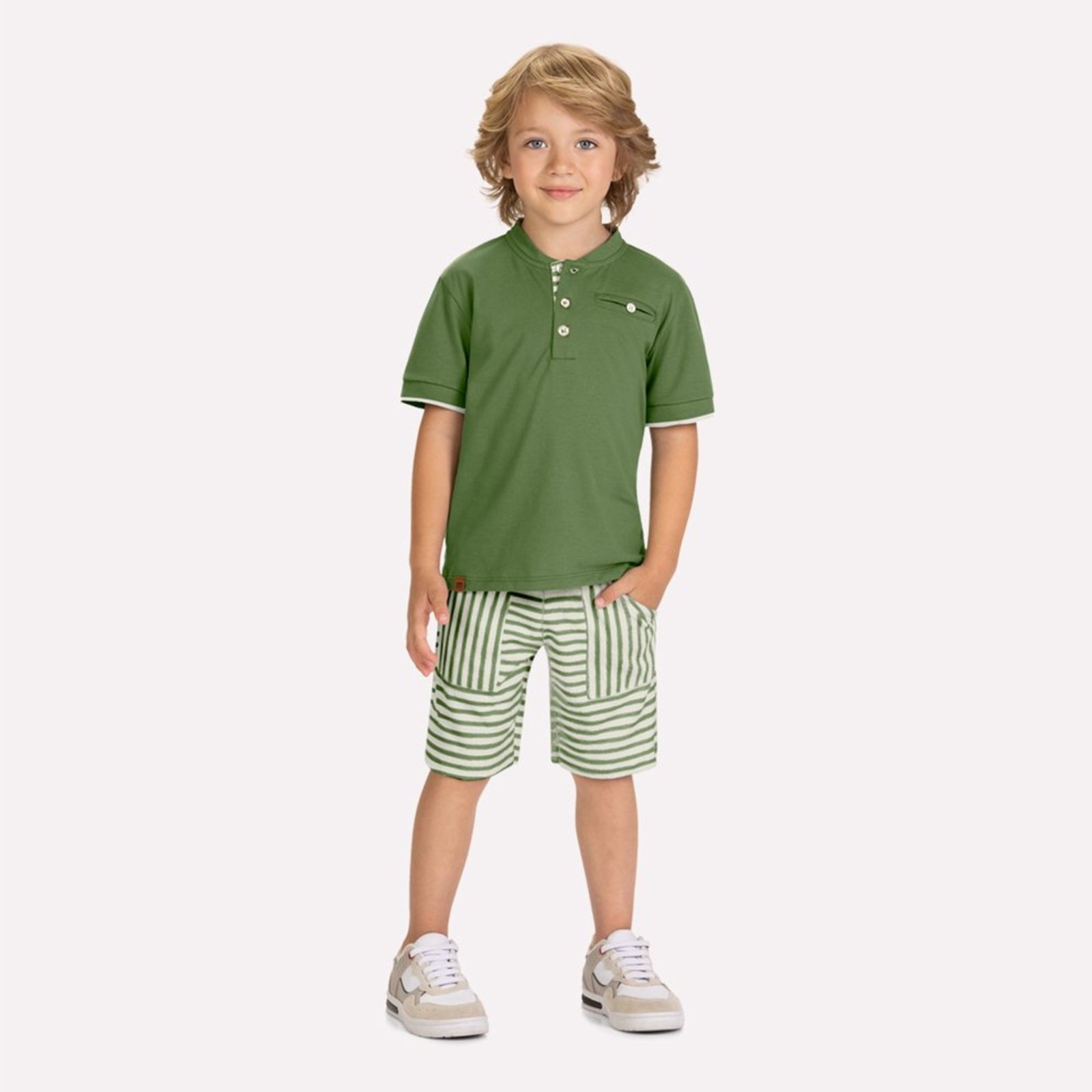 Infantil - Conjunto Menino Listras Milon