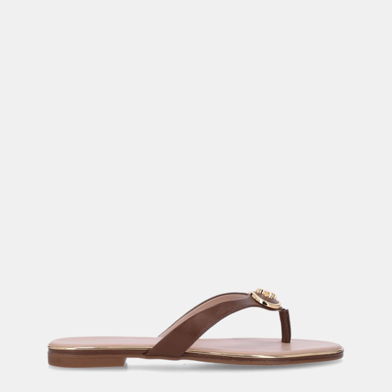 Chinelo Couro Atacama Espresso - 54870082 Luz da Lua