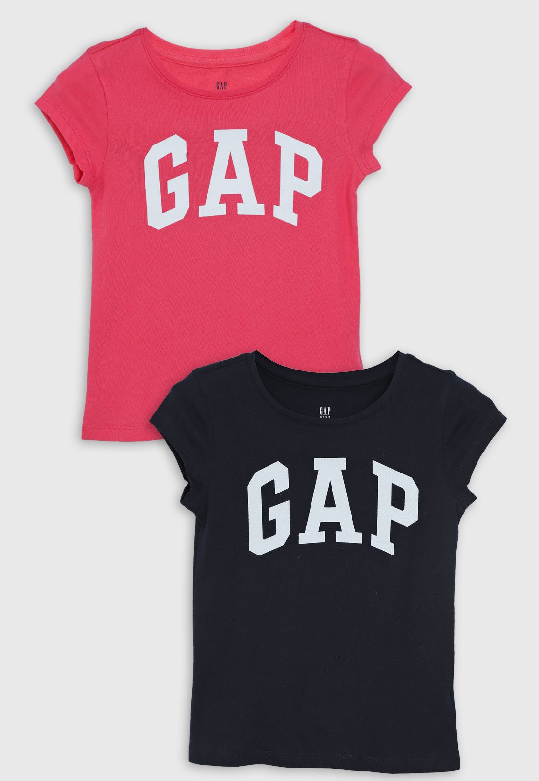 Infantil – Kit Camiseta GAP Logo Rosa