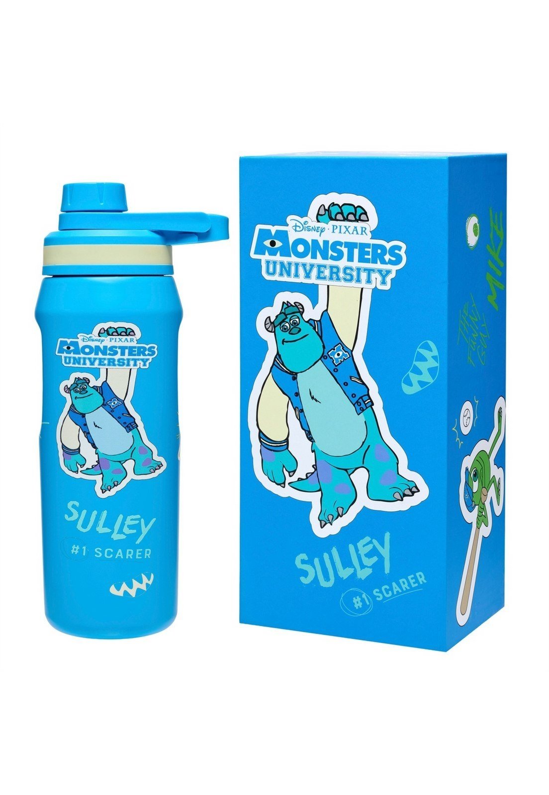 Infantil - Garrafa Térmica Sullivan Monstros SA Sulley Monters University 550ml Inox Original Disney