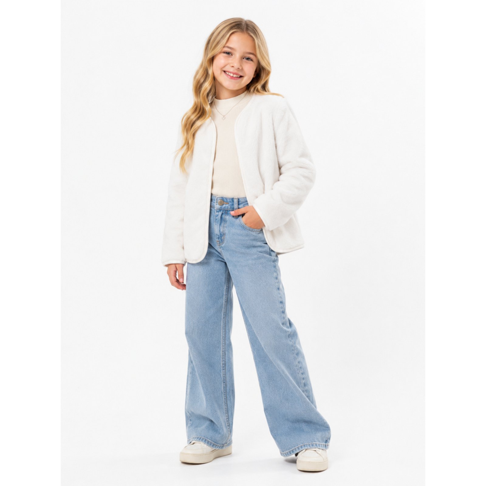 Infantil - Casaco de Pelo para Meninas Inverno