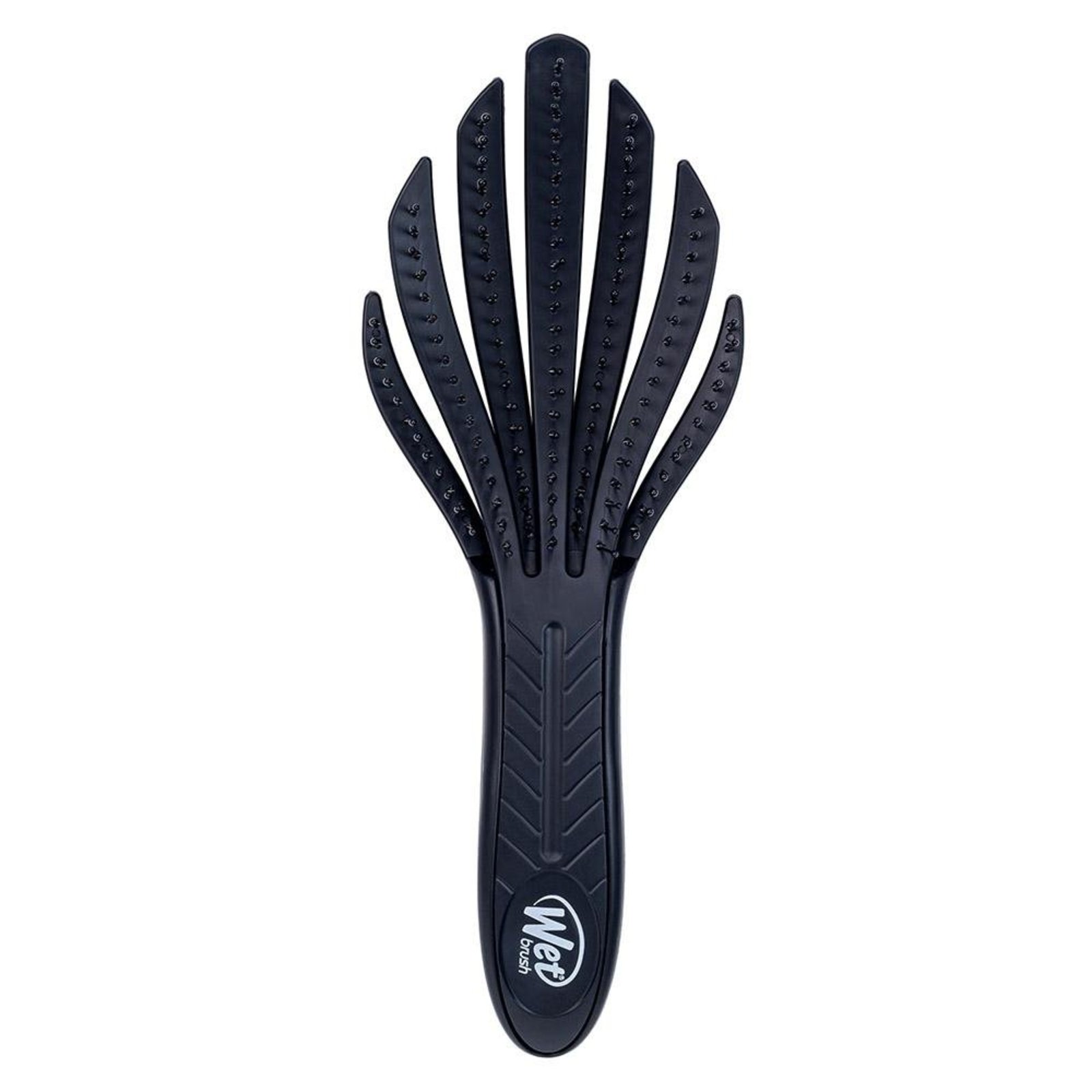 Wetbrush Tipo Polvo Escova de Cabelo Desembaraçadora de Cachos Preta