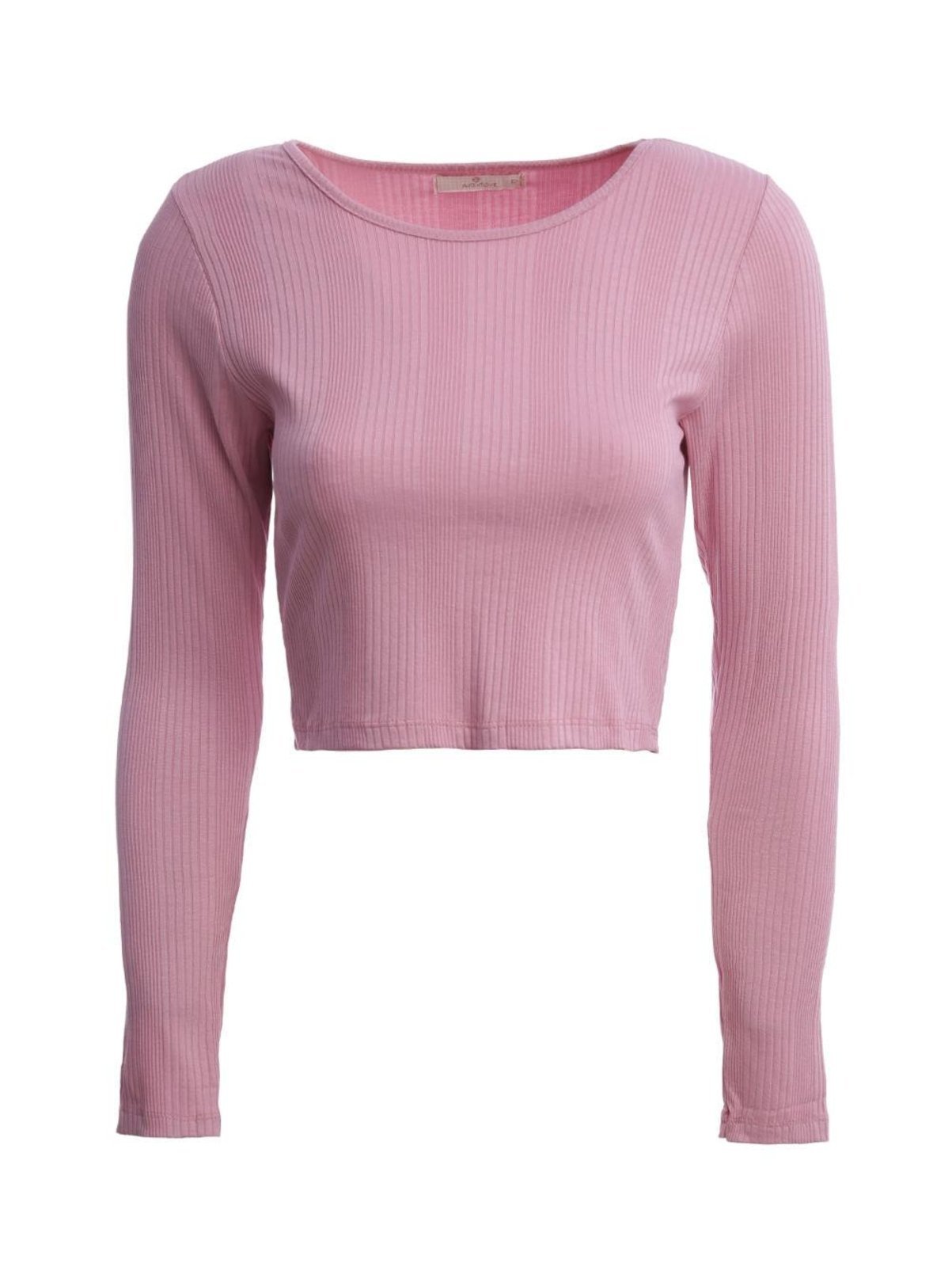 Vista 2 Blusa Cropped Manga Longa Autentique Feminina CLARO rosa Autentique rosa