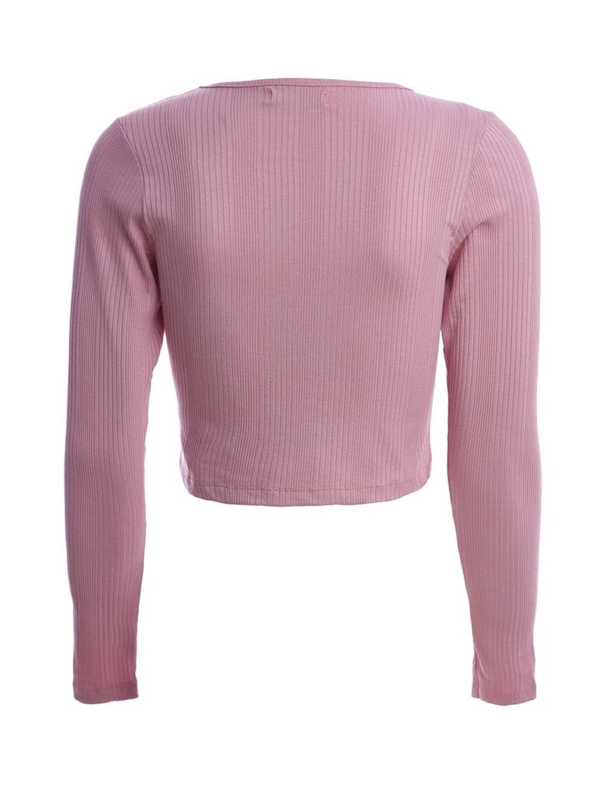 Vista 3 Blusa Cropped Manga Longa Autentique Feminina CLARO rosa Autentique rosa