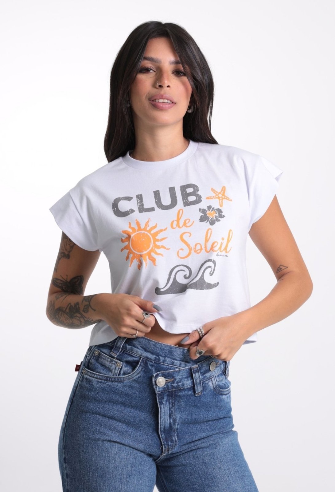 Camiseta Feminina Cropped Club De Soleil Revanche - CT.FEM.00090