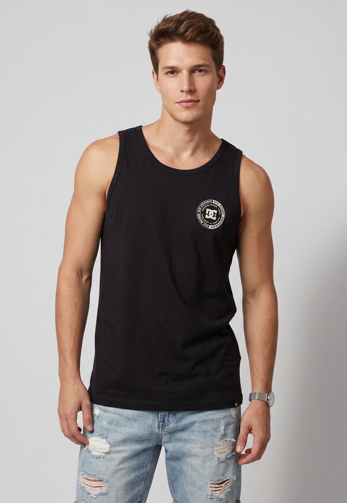 Regata Masculina DC Shoes Corpo FB Preta
