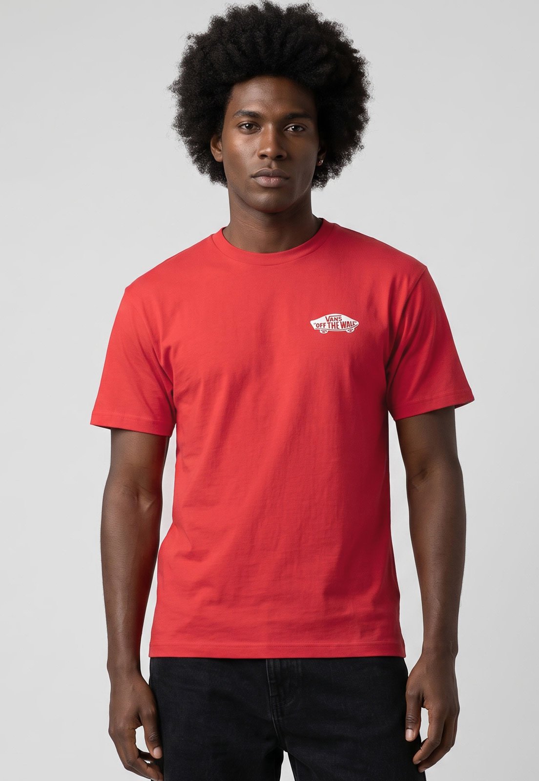 Camiseta Masculina Vans Double Standard SS Tee Vermelha