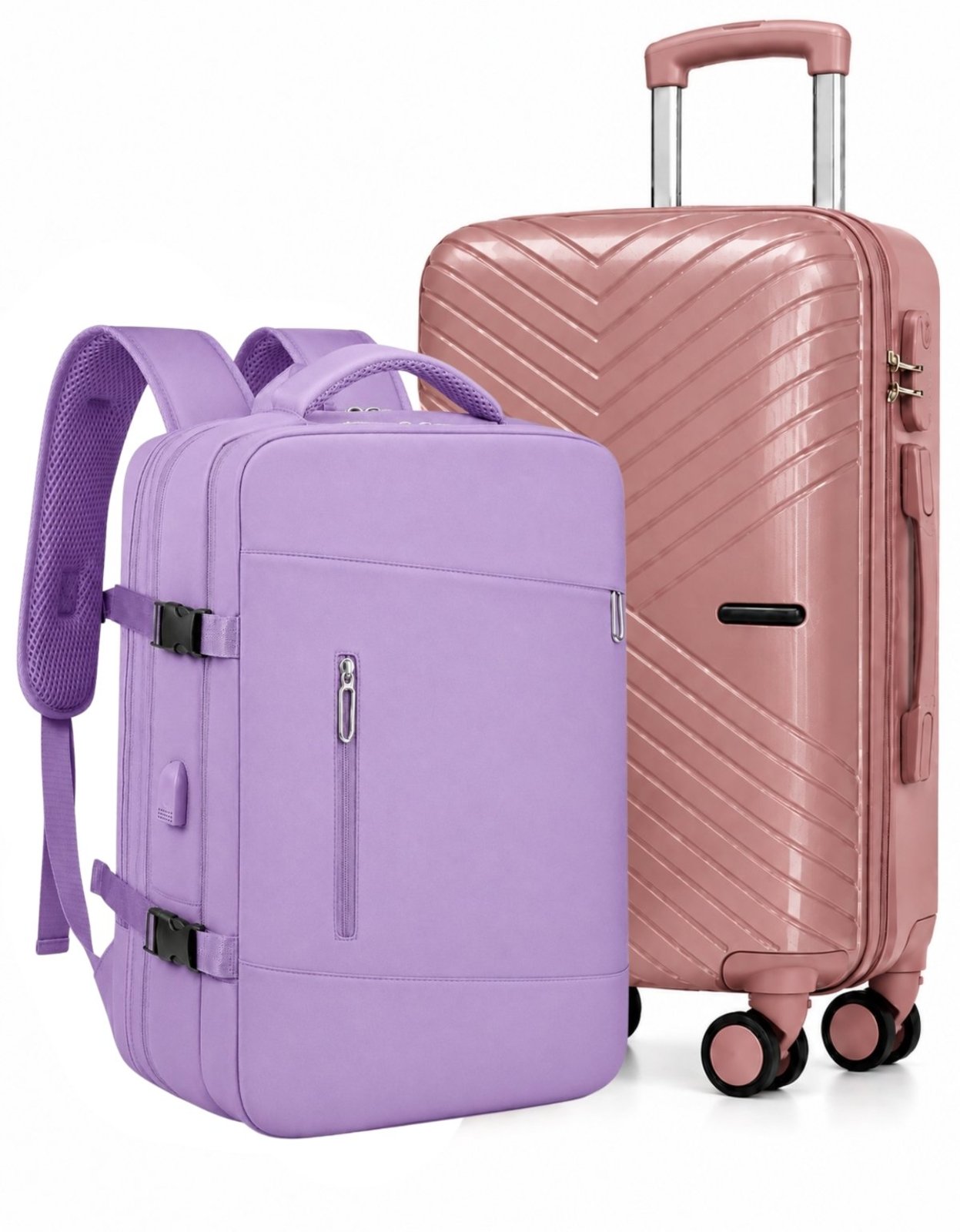 Kit Mala De Viagem 10kg De Bordo Kit Mochila Para Viagem Expansível Executiva Avião Bordo Luisa Rinaldi