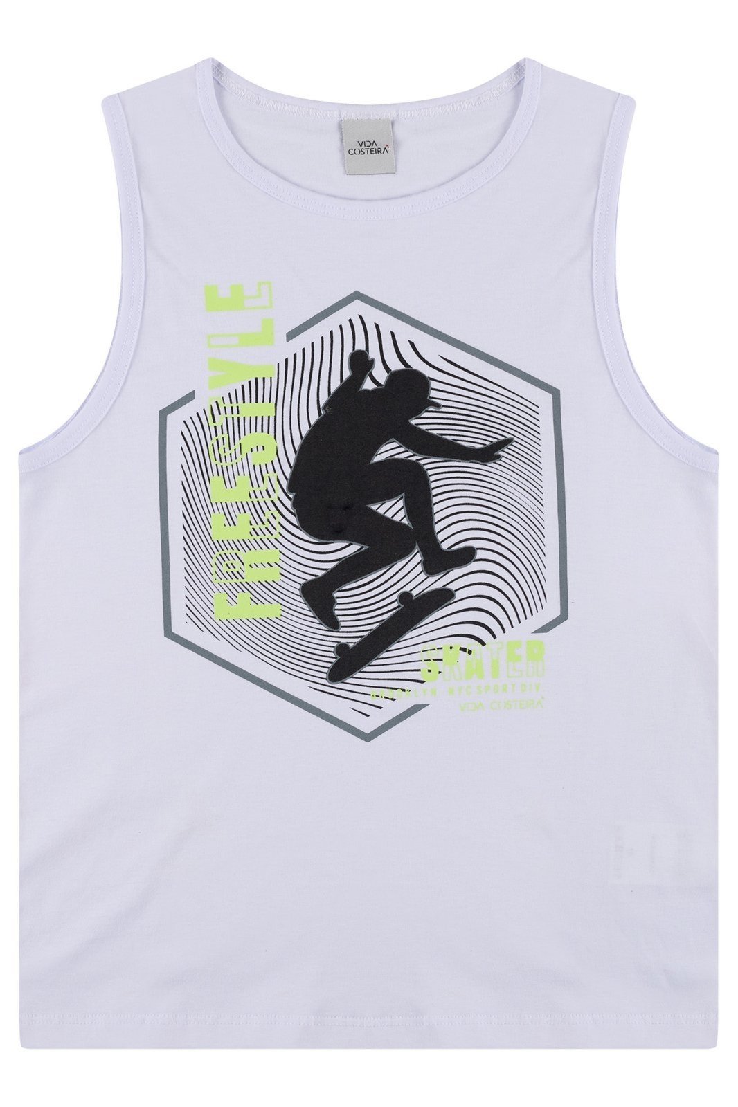 Vista 3 Infantil - Conjunto Regata Freestyle VIDA COSTEIRA branco VIDA COSTEIRA branco