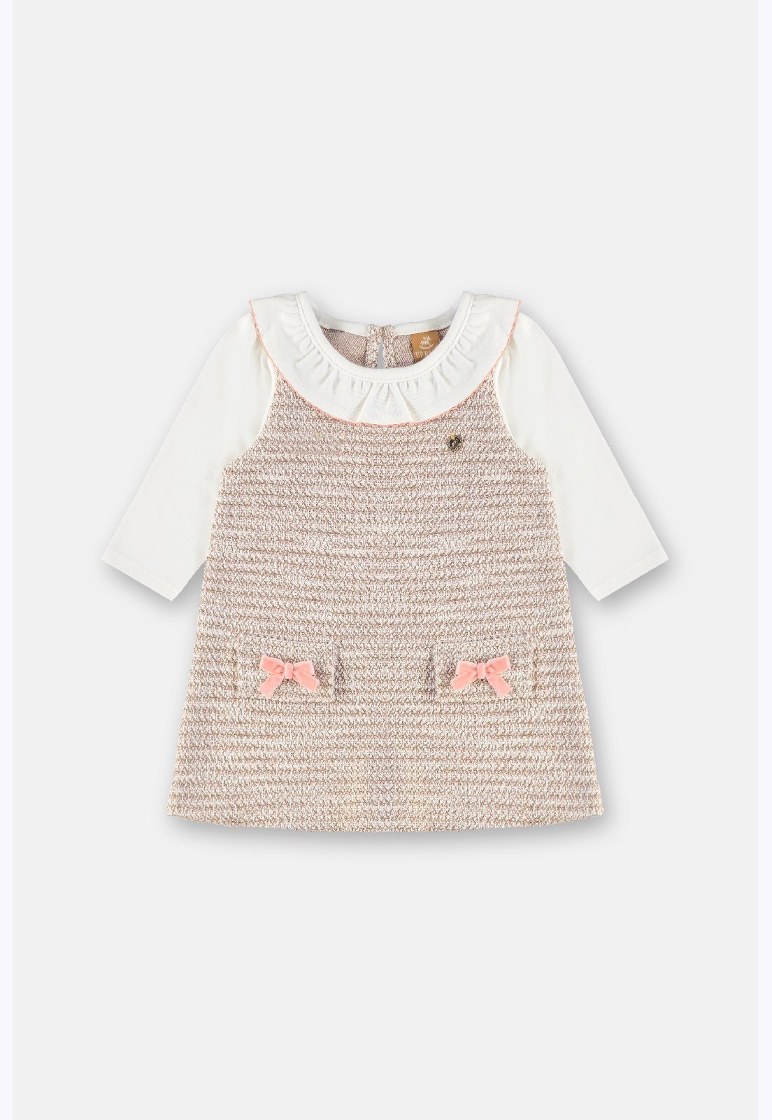 Infantil - Vestido Malha Tweed Up Baby Rosa