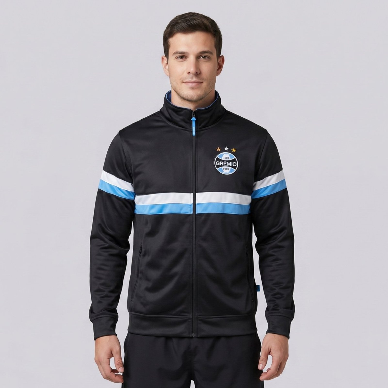 Jaqueta Esportiva Grêmio Preta