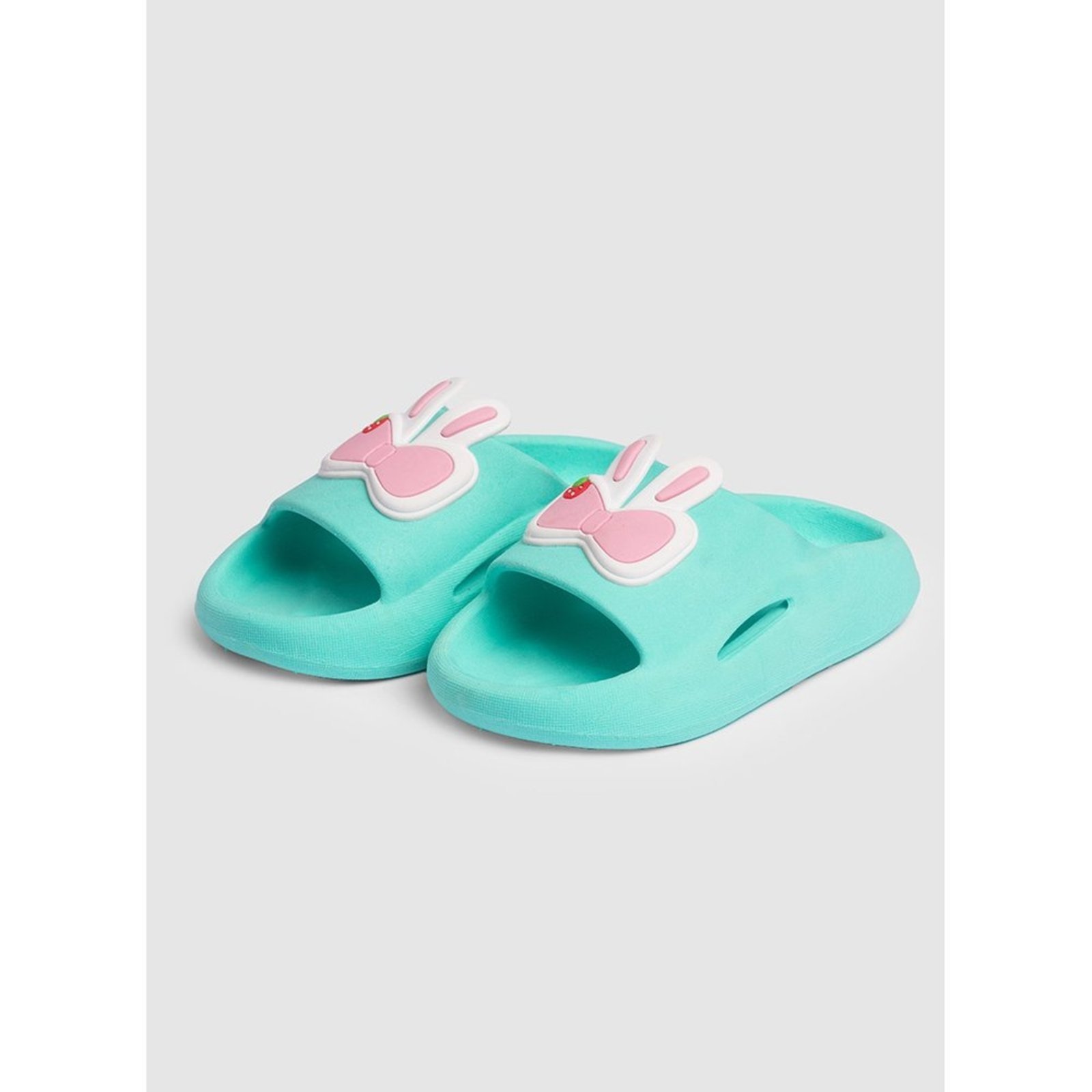 Infantil – Chinelo Nuvem Verde Menina Coelho
