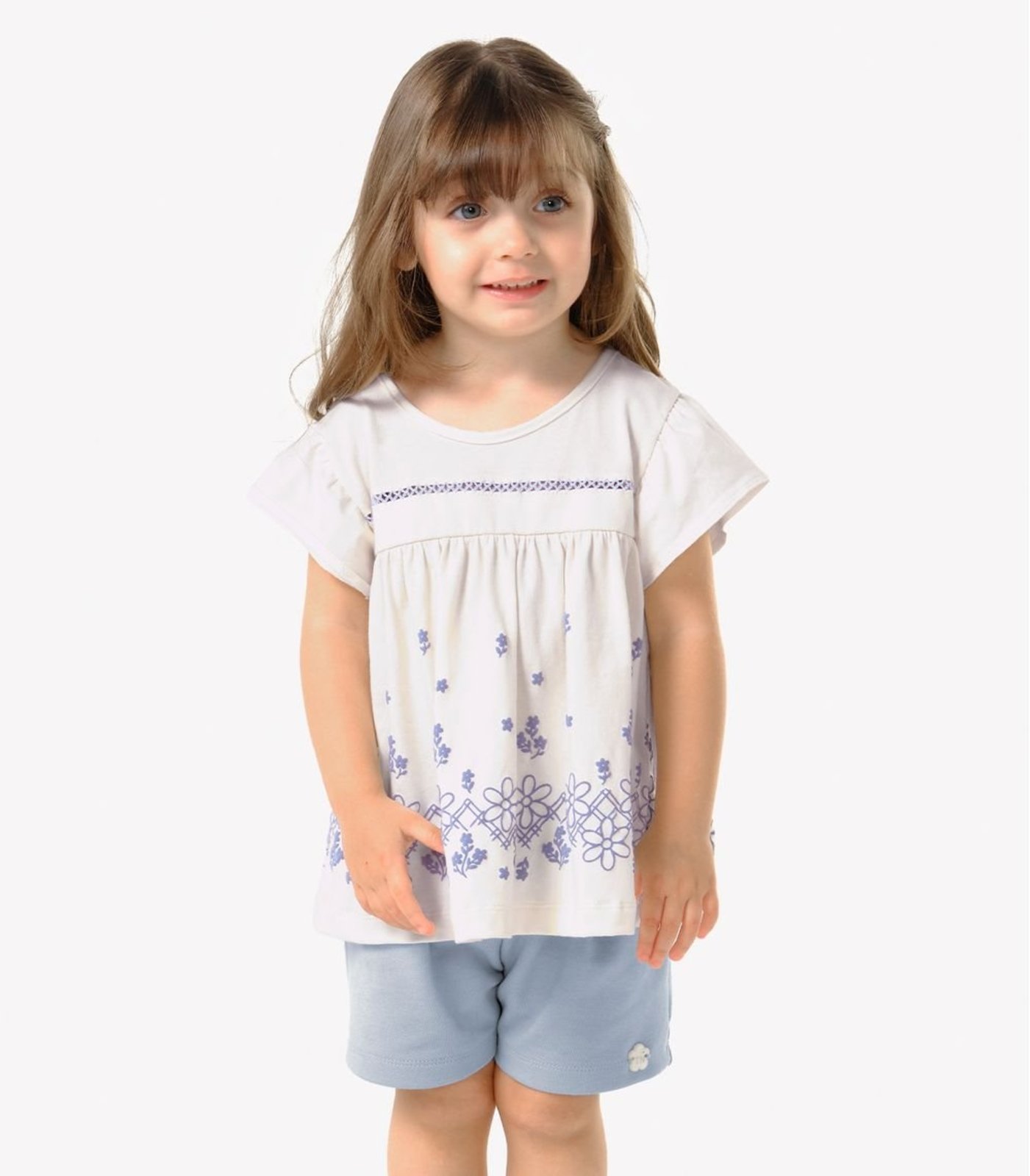 Infantil - Conjunto Bata Com Short Trick Nick Bege