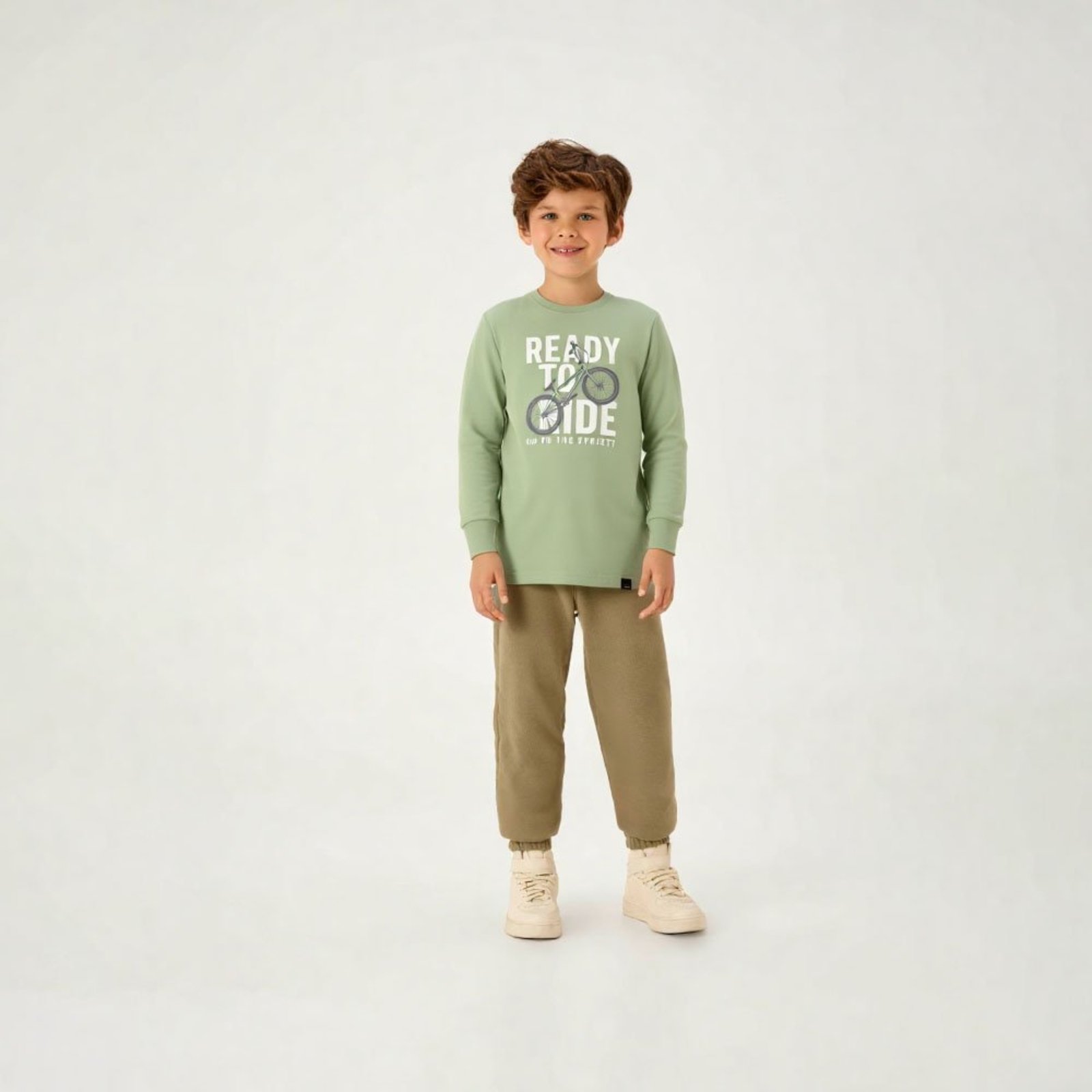 Infantil - Camiseta Verde Pulla Bulla Menino - 55361-1395