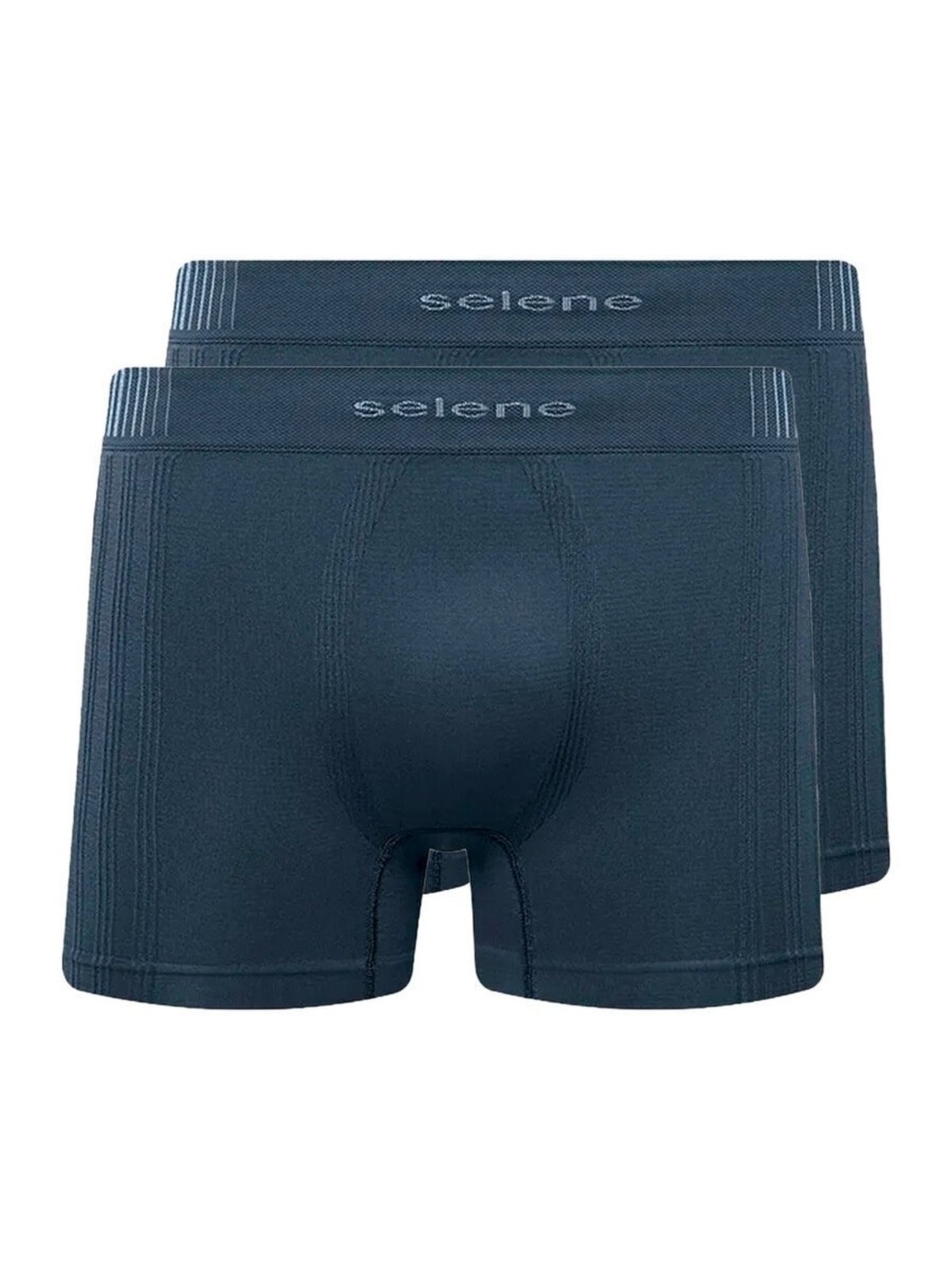 Kit com 2 Cuecas Boxer Selene 11070-002/003/440 Cinza