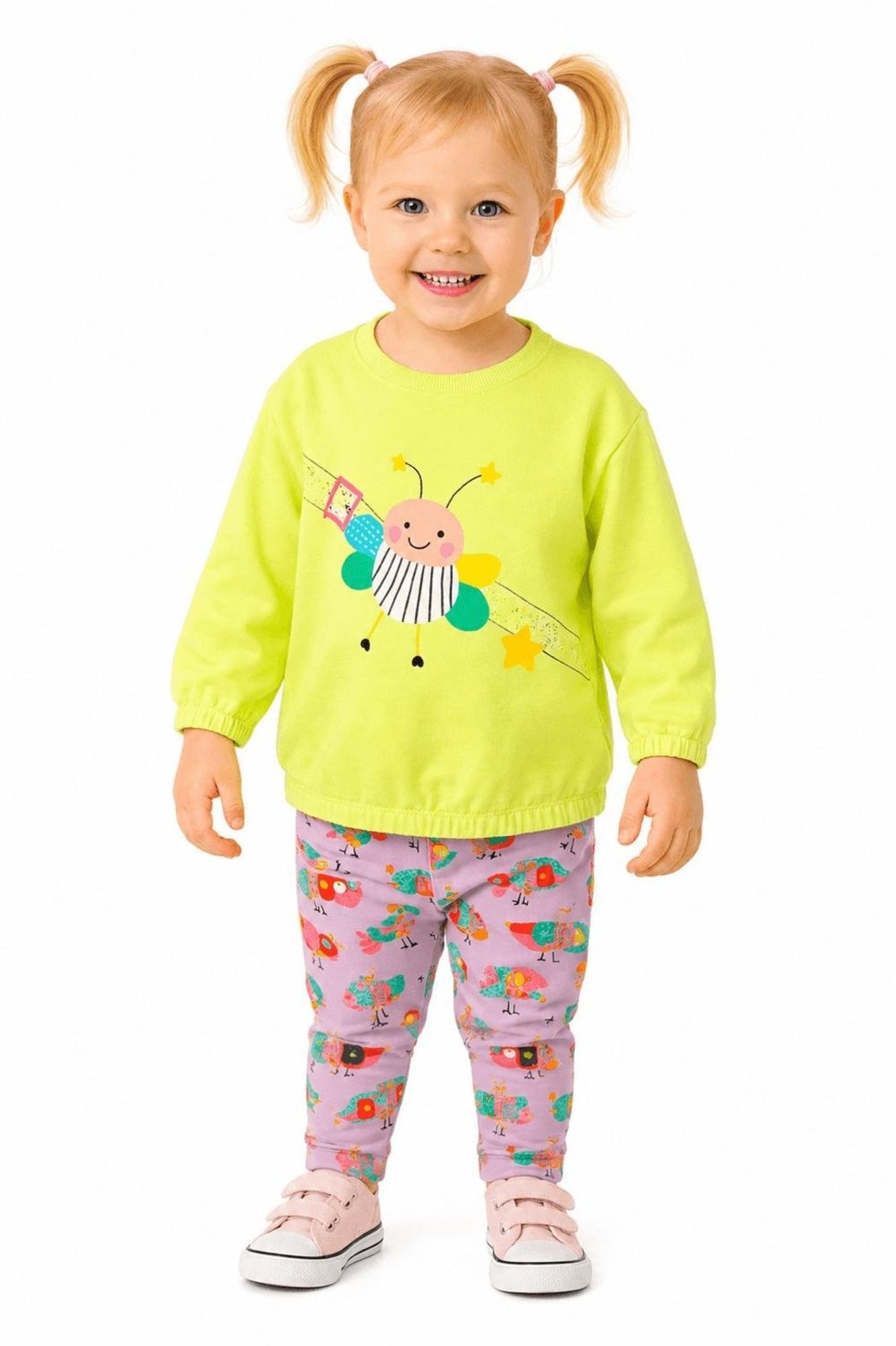 Infantil - Casaco Menina Borboalegre Alphabeto Verde