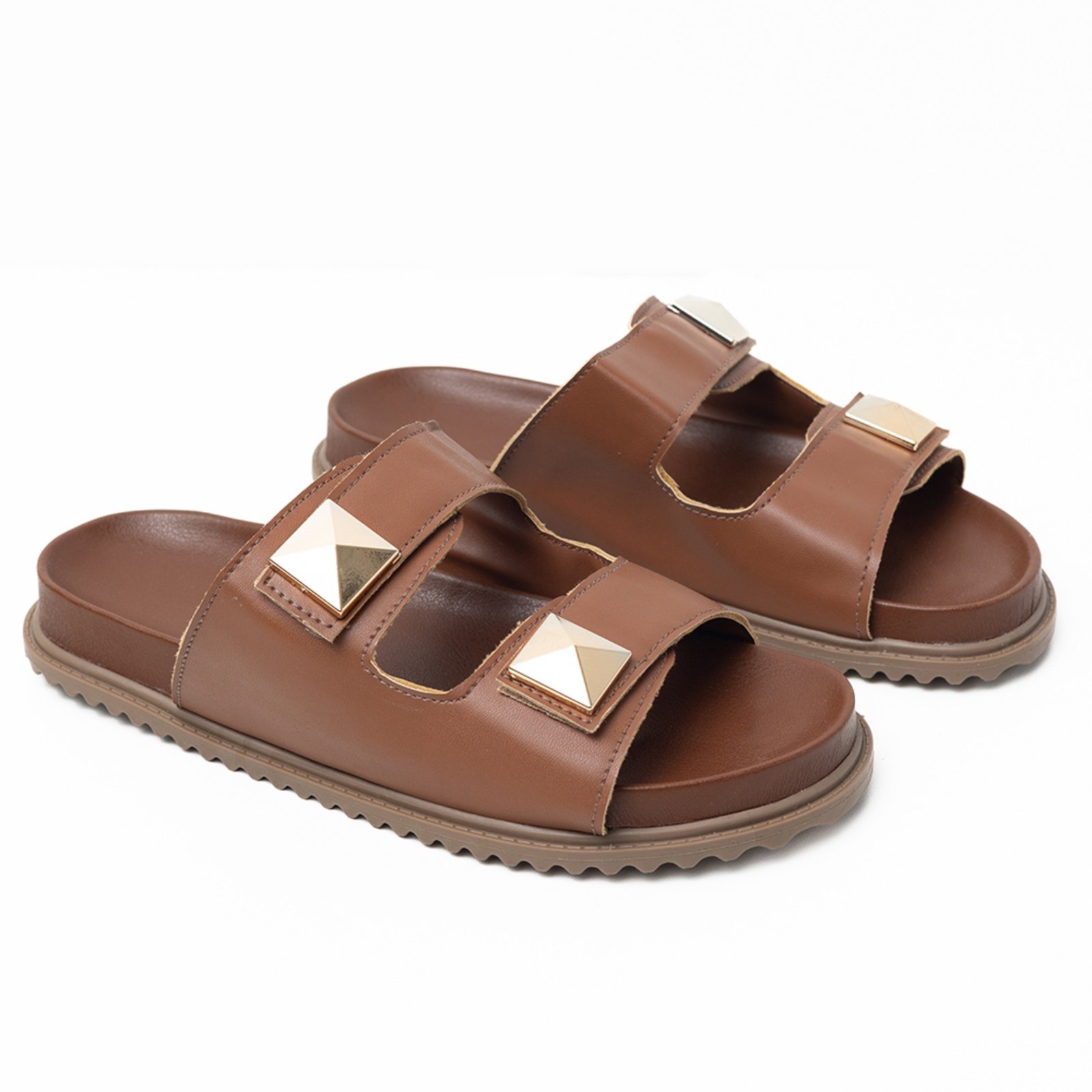 Papete Rasteira Sandalia Caramelo Tellini Store