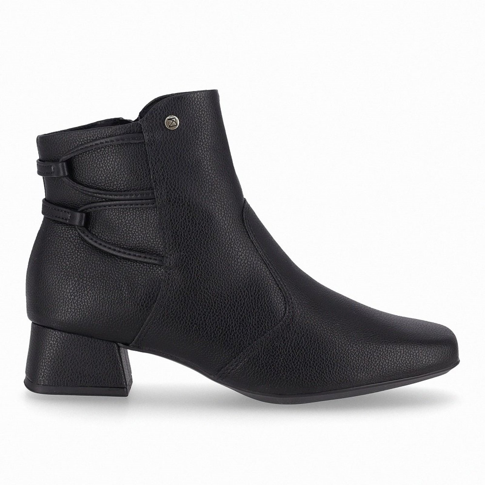 Bota Cano Curto Salto Medio Piccadilly 160118 Feminina - Preto