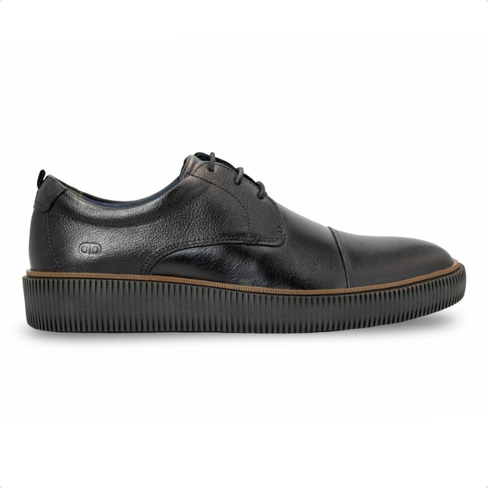 Sapato Social de Couro Democrata Masculino Metropolitan Marino 604401 Preto