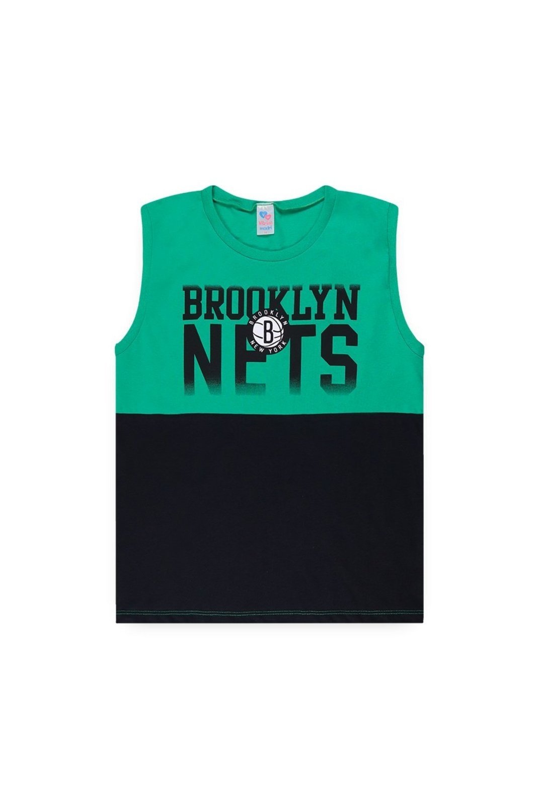 Infantil - Regata Meia Malha Juvenil Masculina Brooklyn Nets