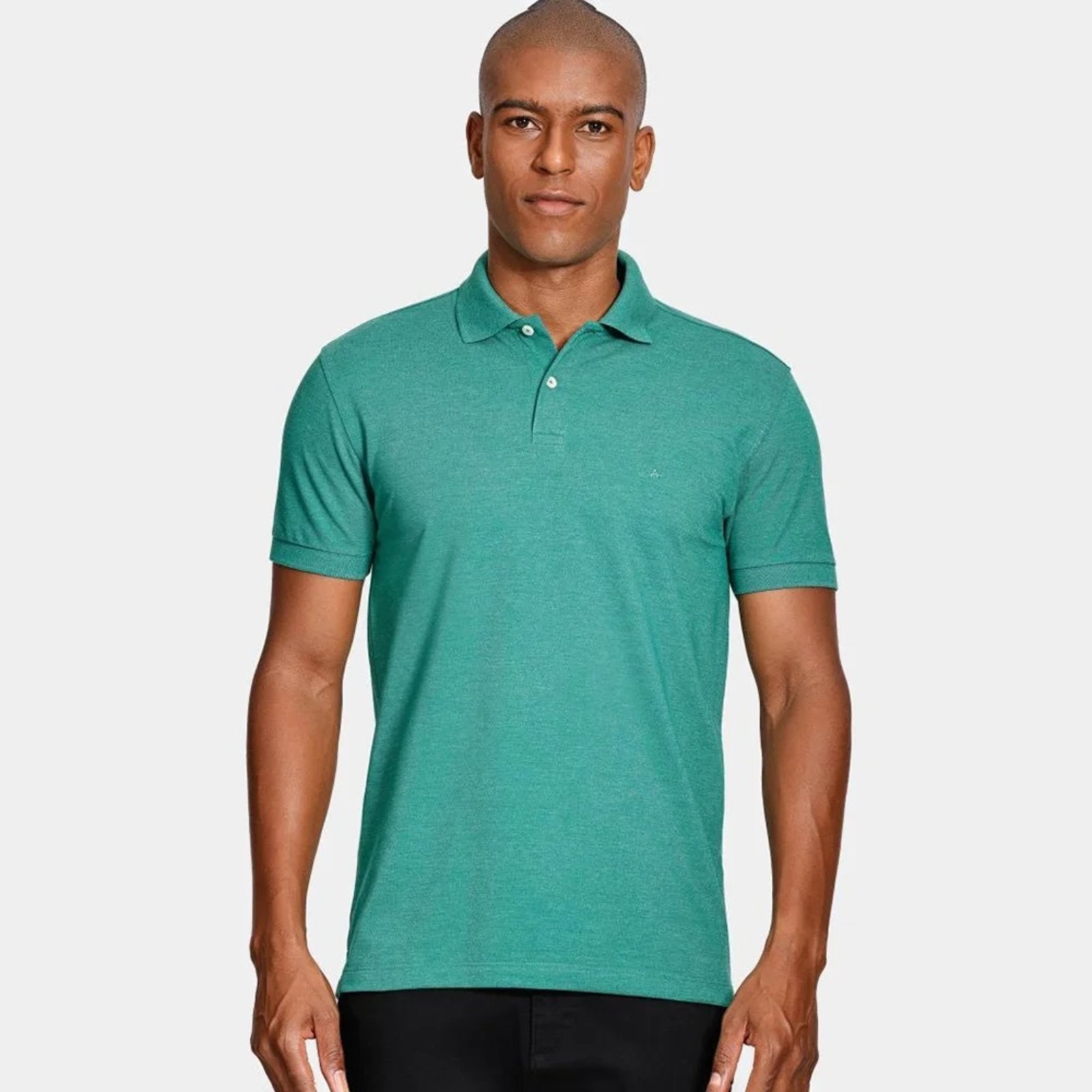 Camisa Polo Aramis Piquet Mescla Ve25 Verde Masculino