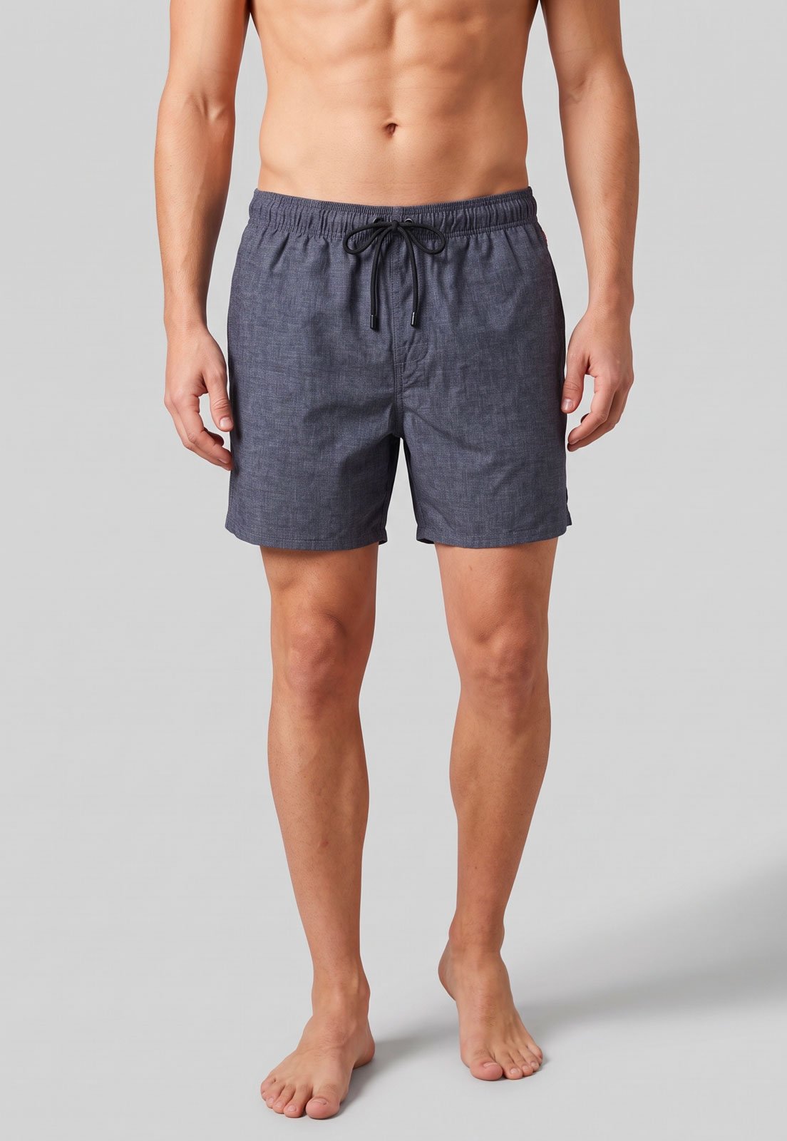 Bermuda Masculina Reserva Cordão Ajustável Poliester Azul Escuro