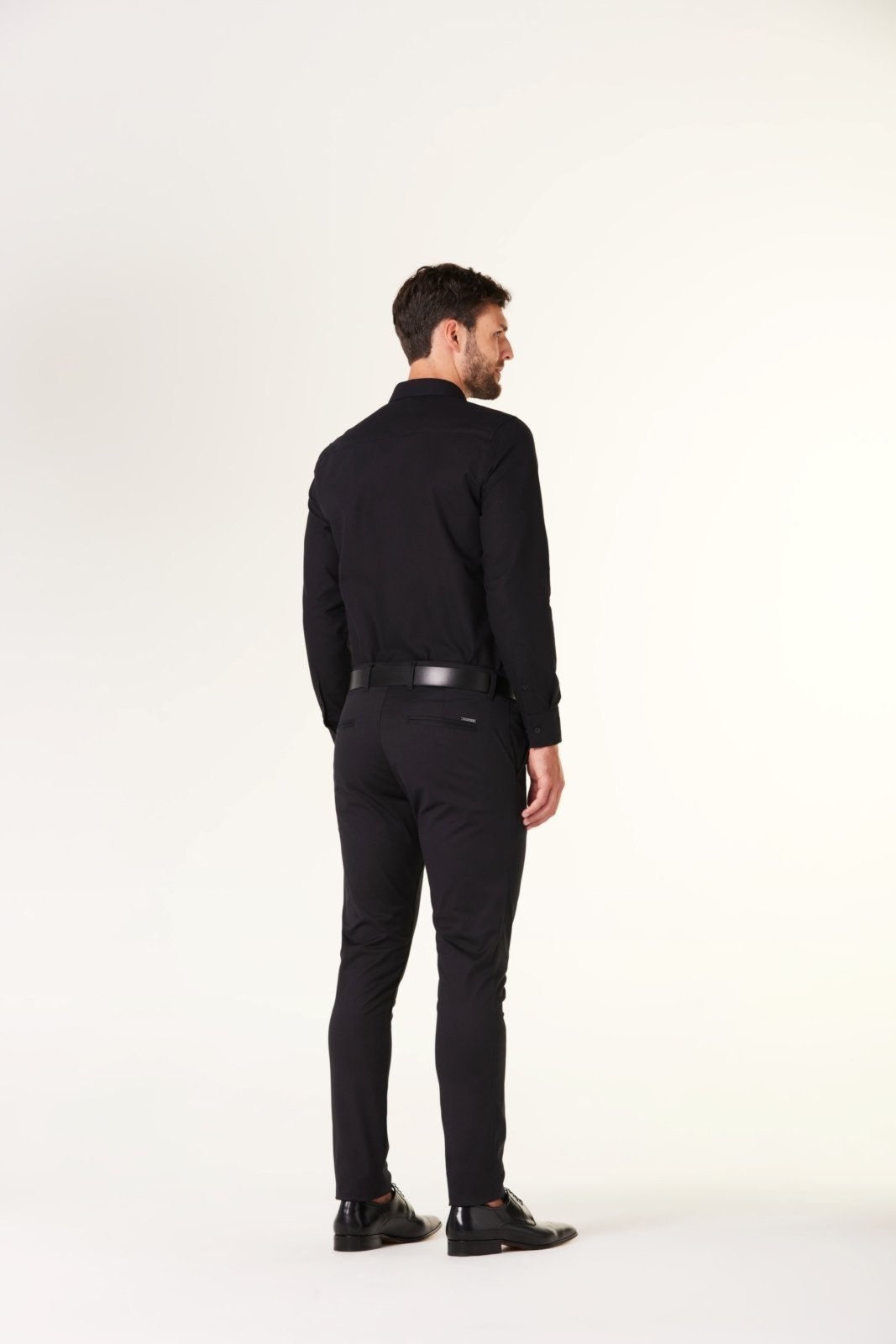 Vista 3 Calça Traymon Skinny Algodão Egípcio bege Traymon bege