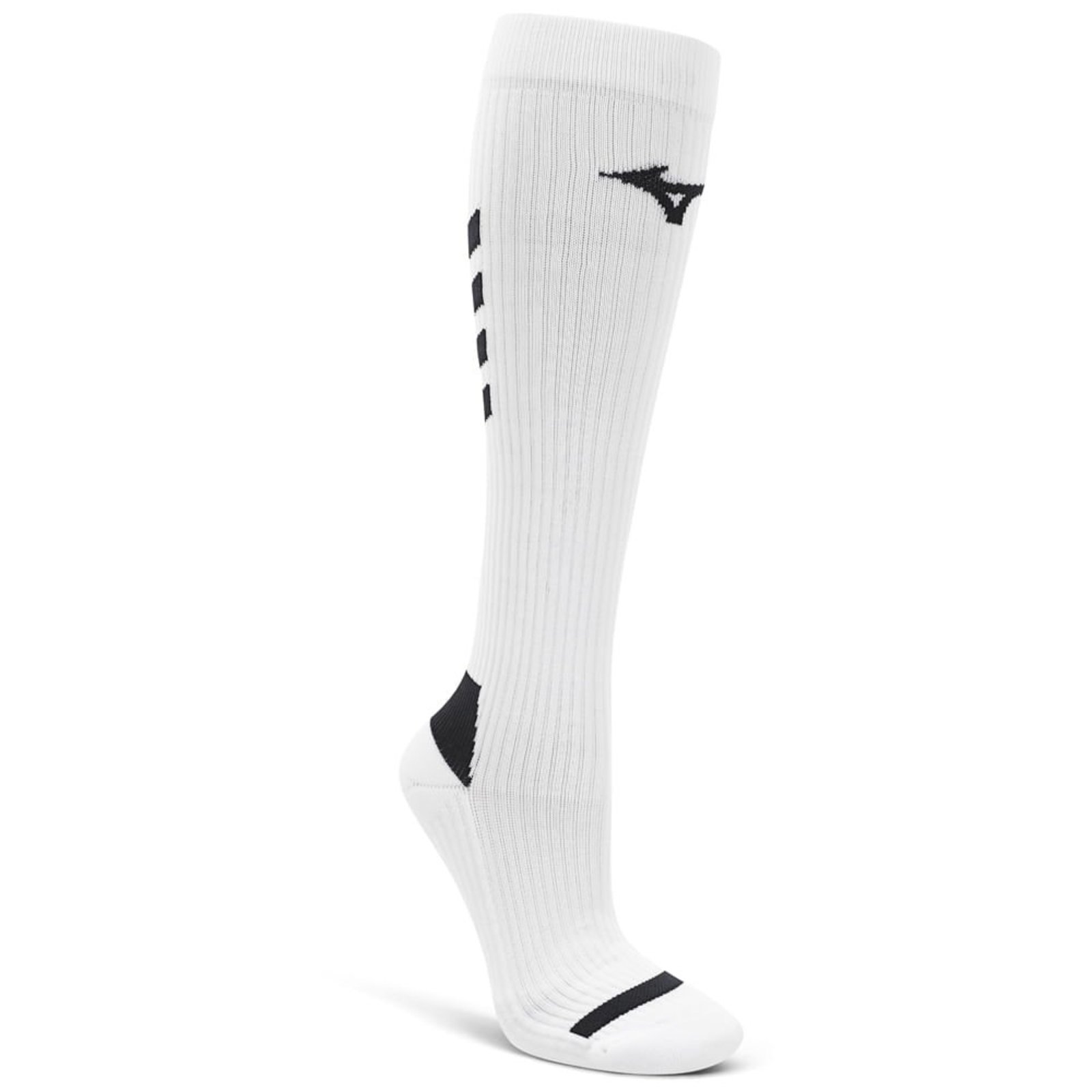 Vista 2 Meia Mizuno Compressão Performance II Cano Alto Mizuno branco
