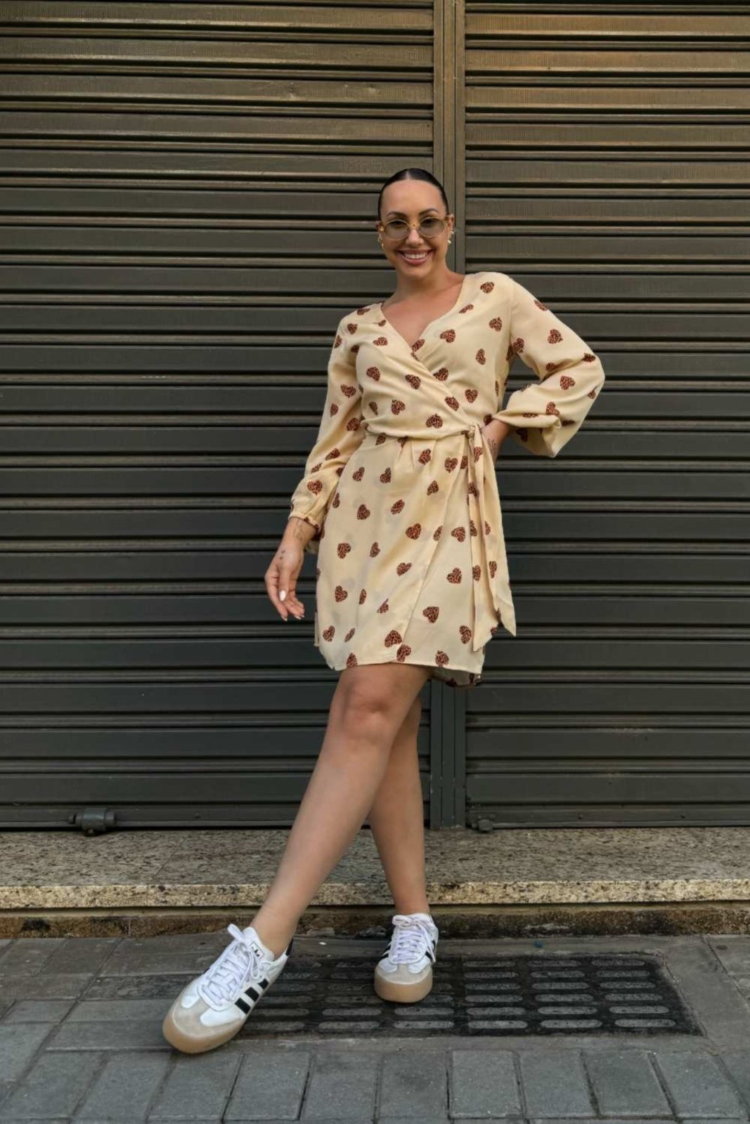 Vestido Vanibele Curto Animal Print