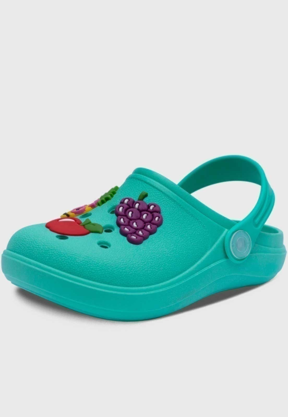 Infantil – Babuche Pópidi Menina Frutinhas Verde