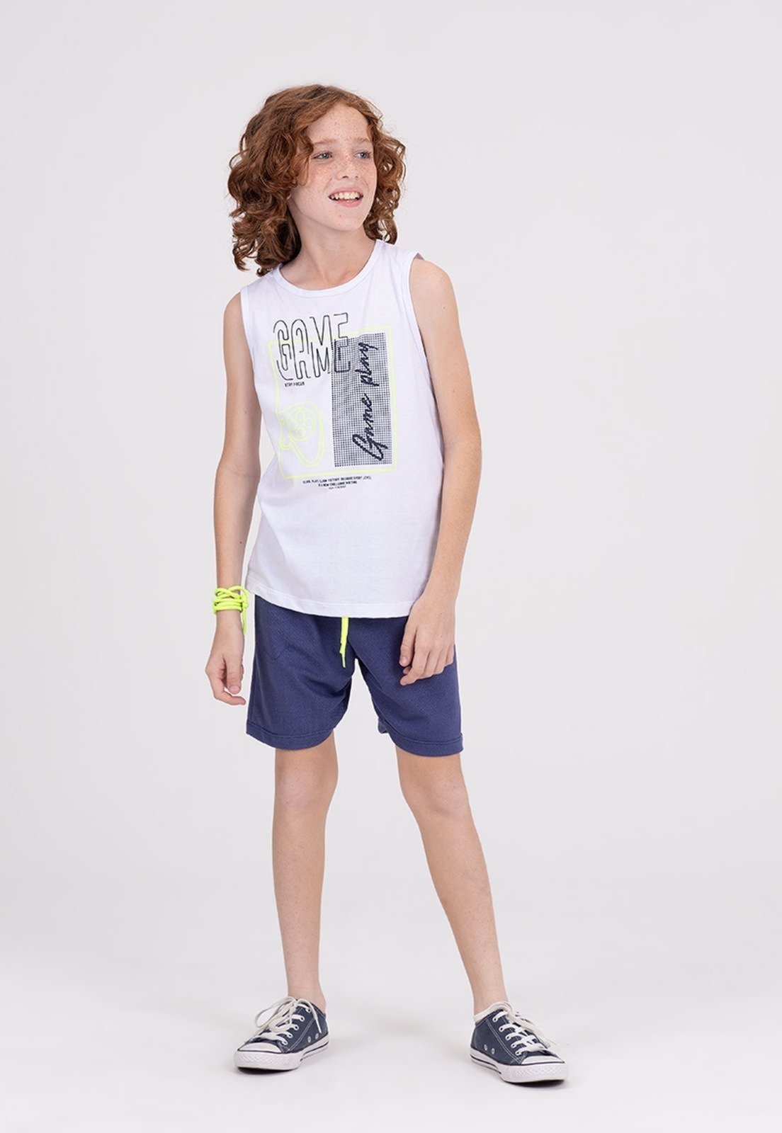 Infantil – Conjunto Regata Web Game Branco