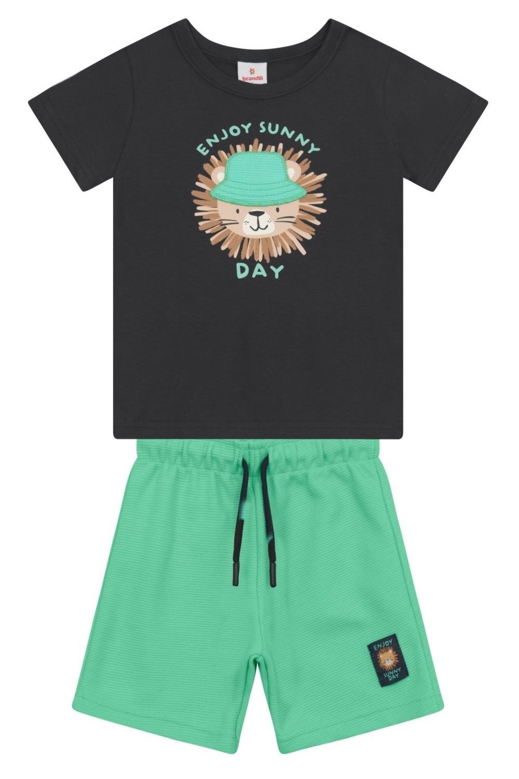 Infantil - Conjunto menino em meia malha Brandili