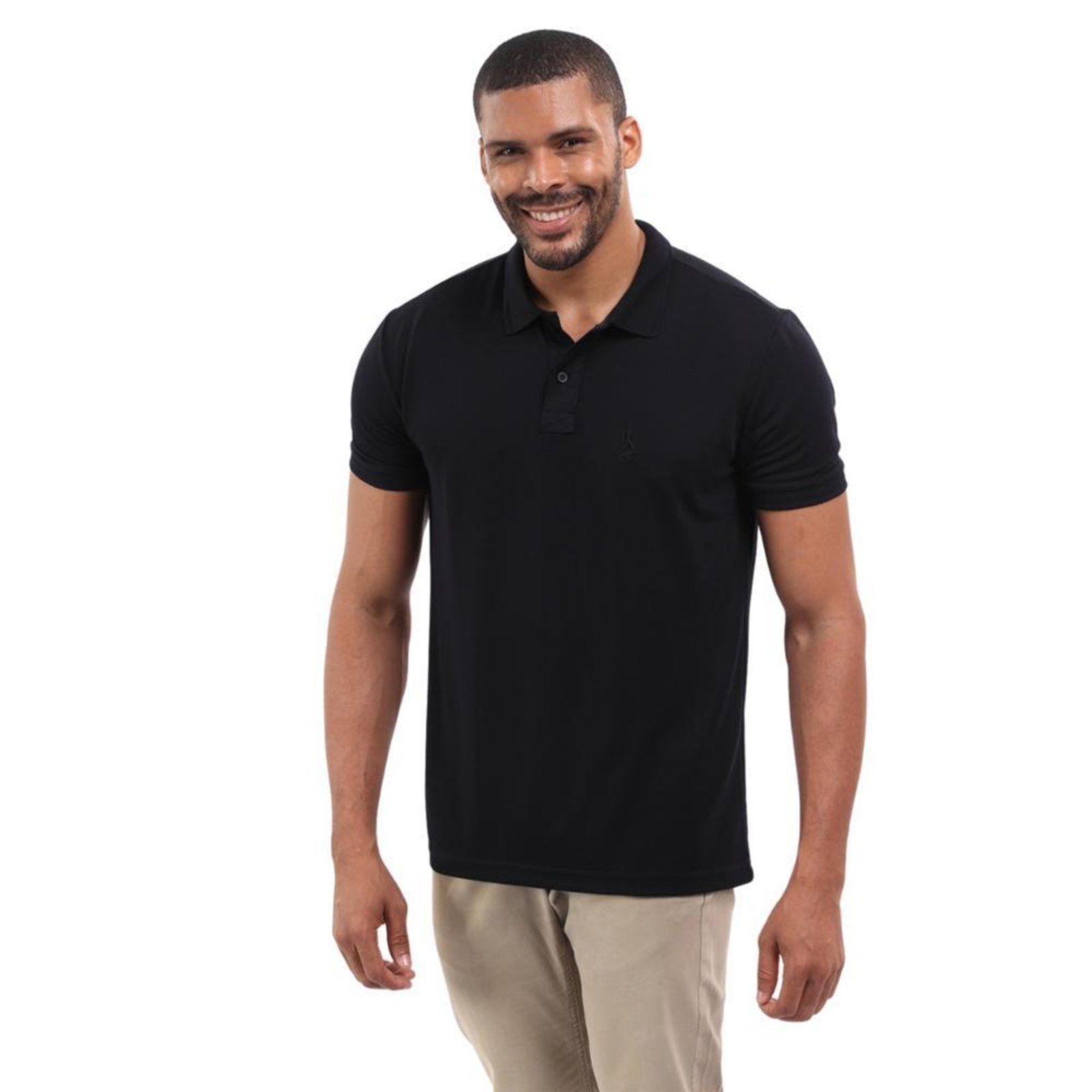 Camisa Polo Masculina Piquet Algodão Casual