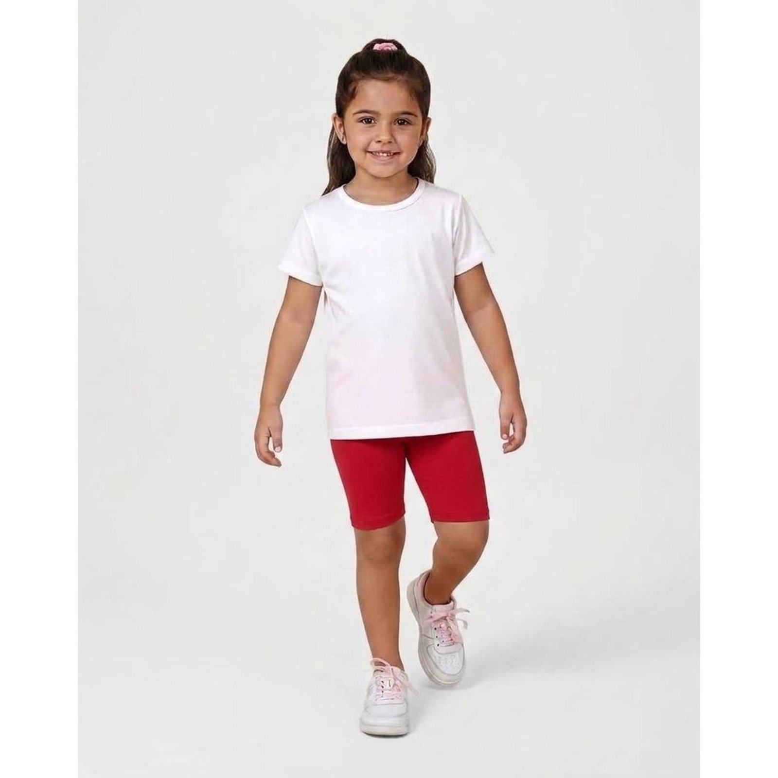 Infantil - Bermuda Menina Ciclista Em Algodão Malwee