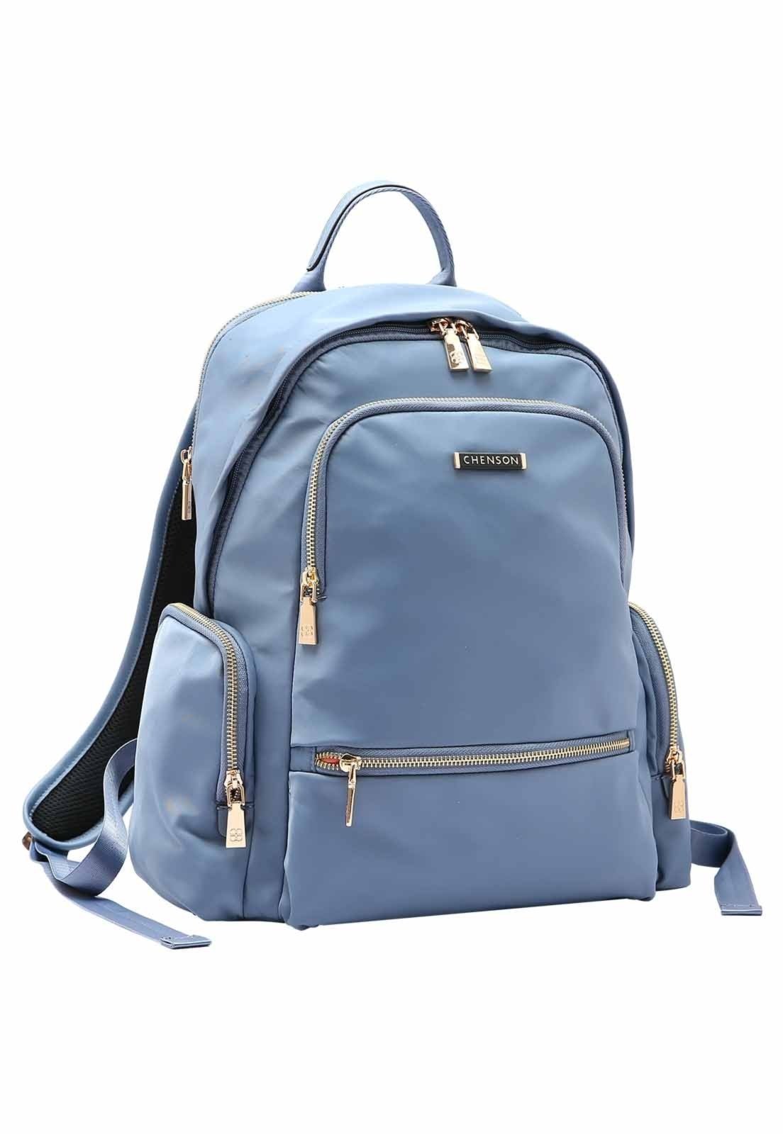 Mochila Feminina Chenson Original Twill Nylon Costas Azul 8784937