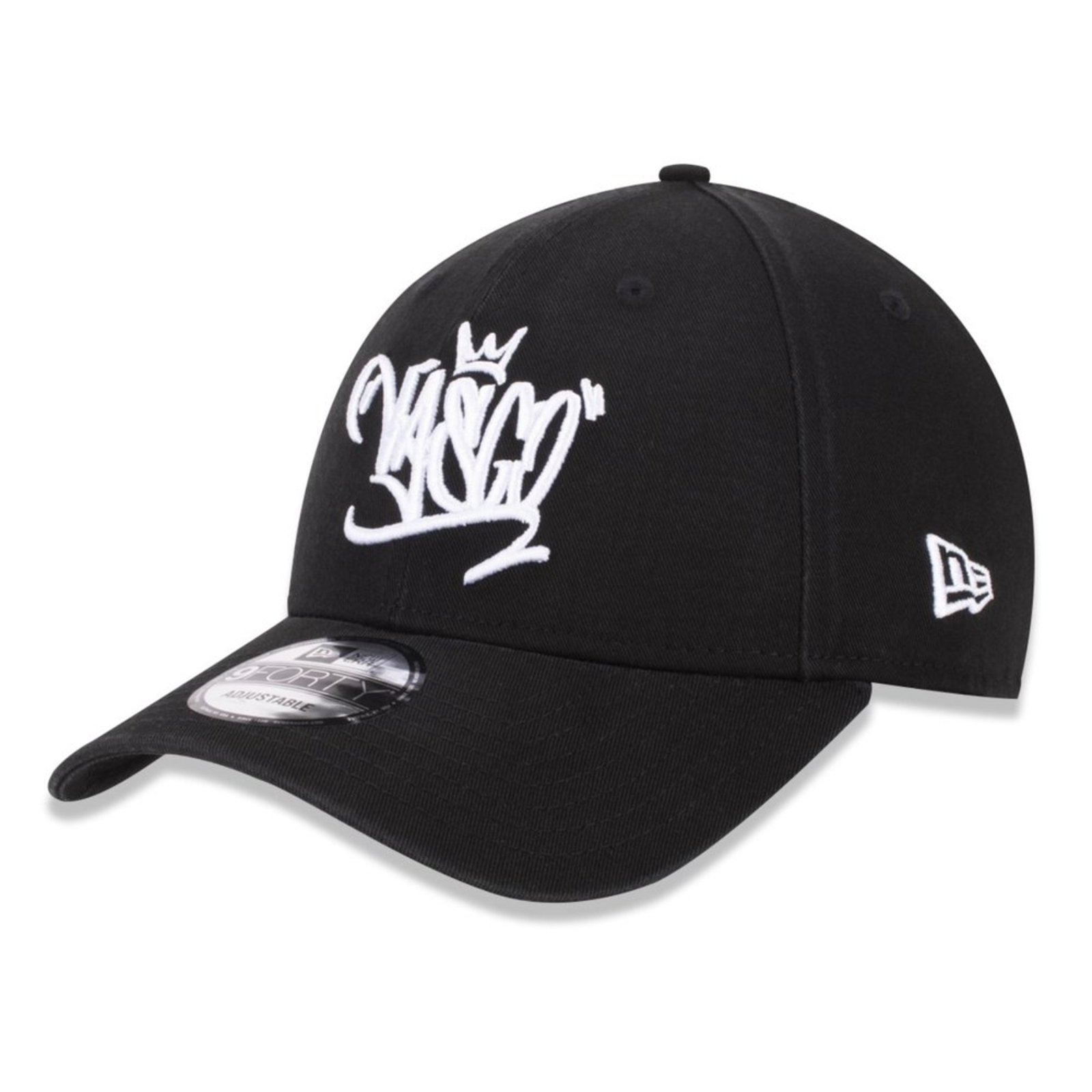 Bone New Era 9FORTY Strapback Vasco Preto